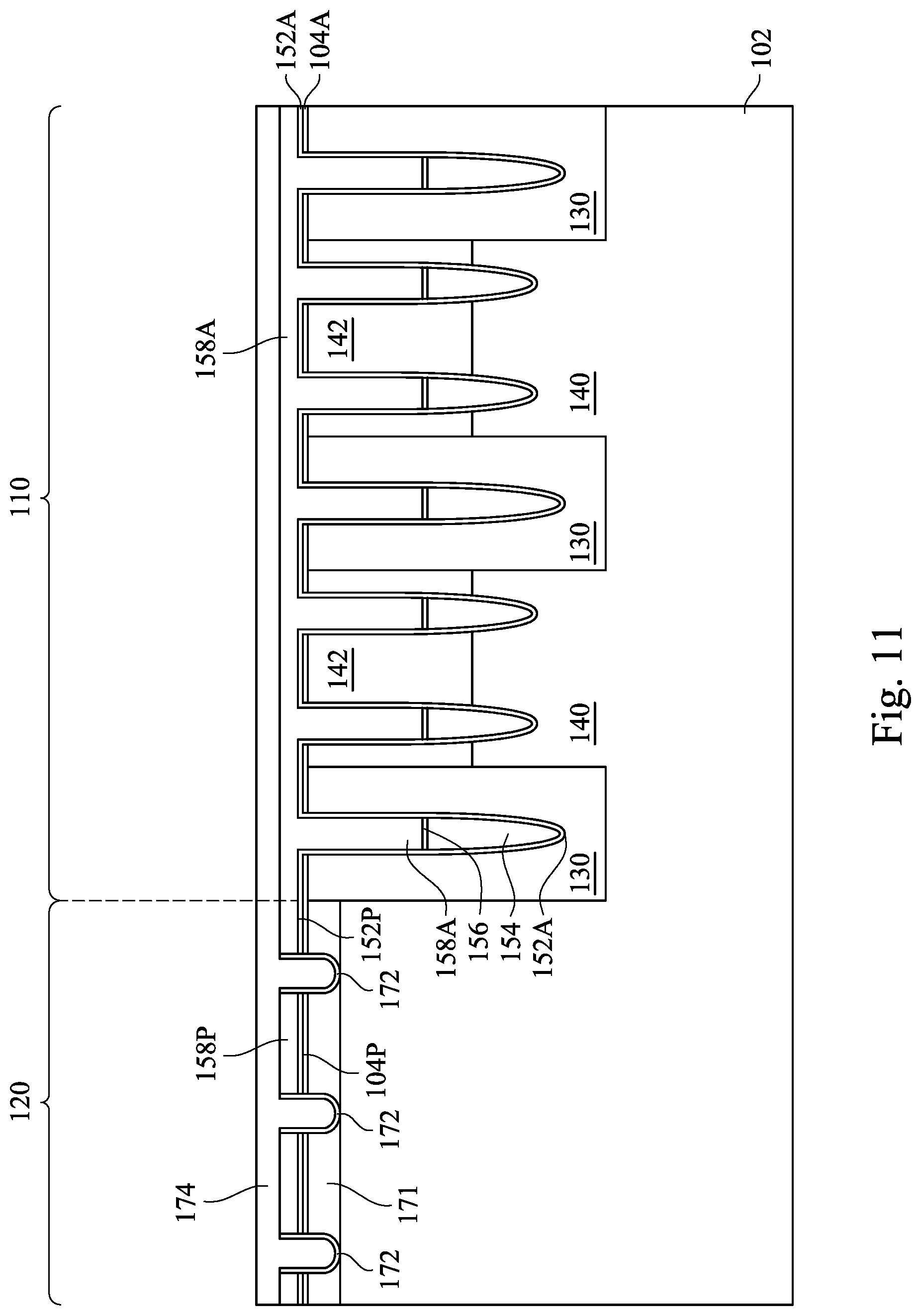 Patent US12621985 Figure 11 – Semiconductor structure and method of manufacturing the same