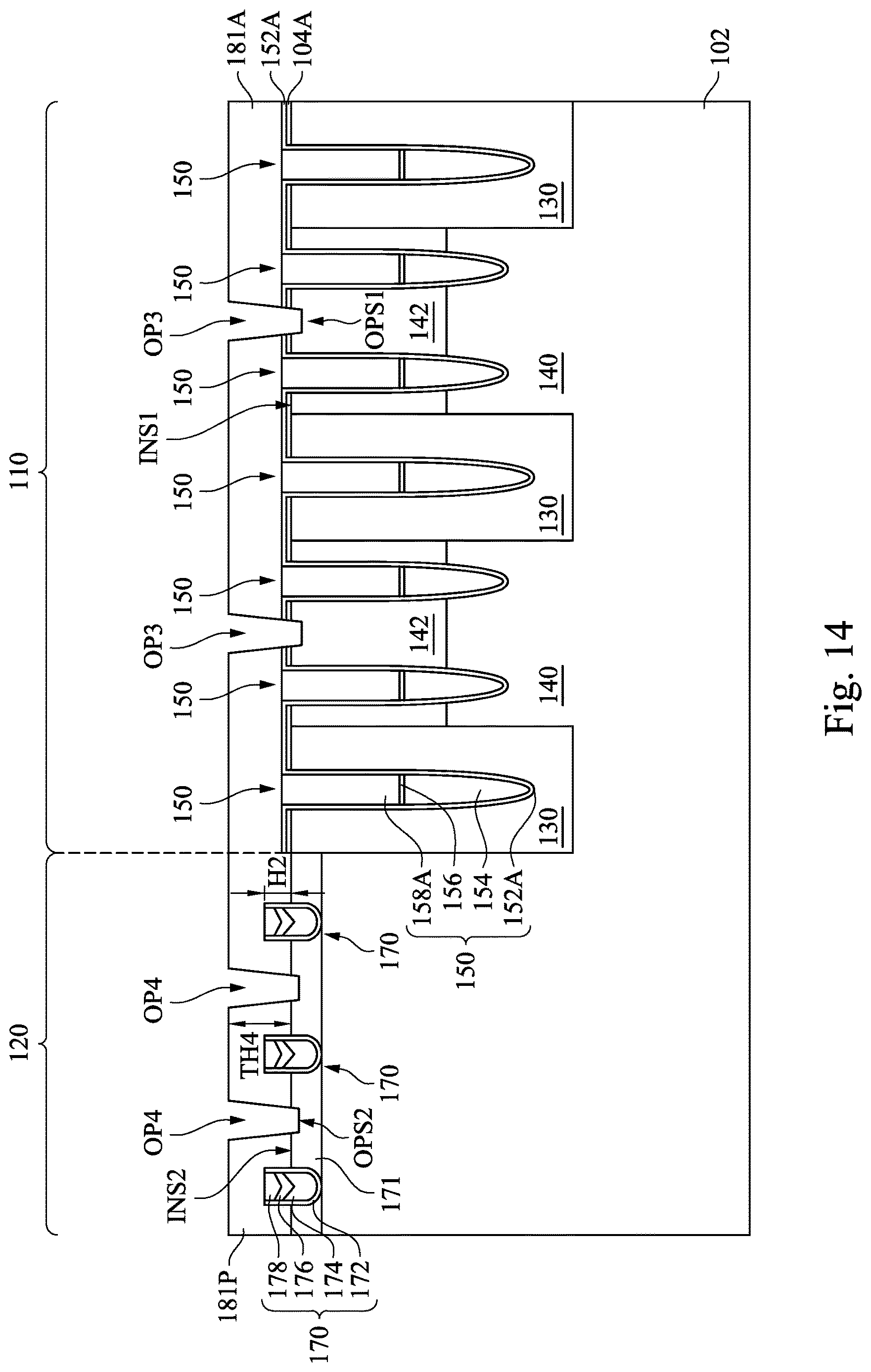 Patent US12621985 Figure 14 – Semiconductor structure and method of manufacturing the same