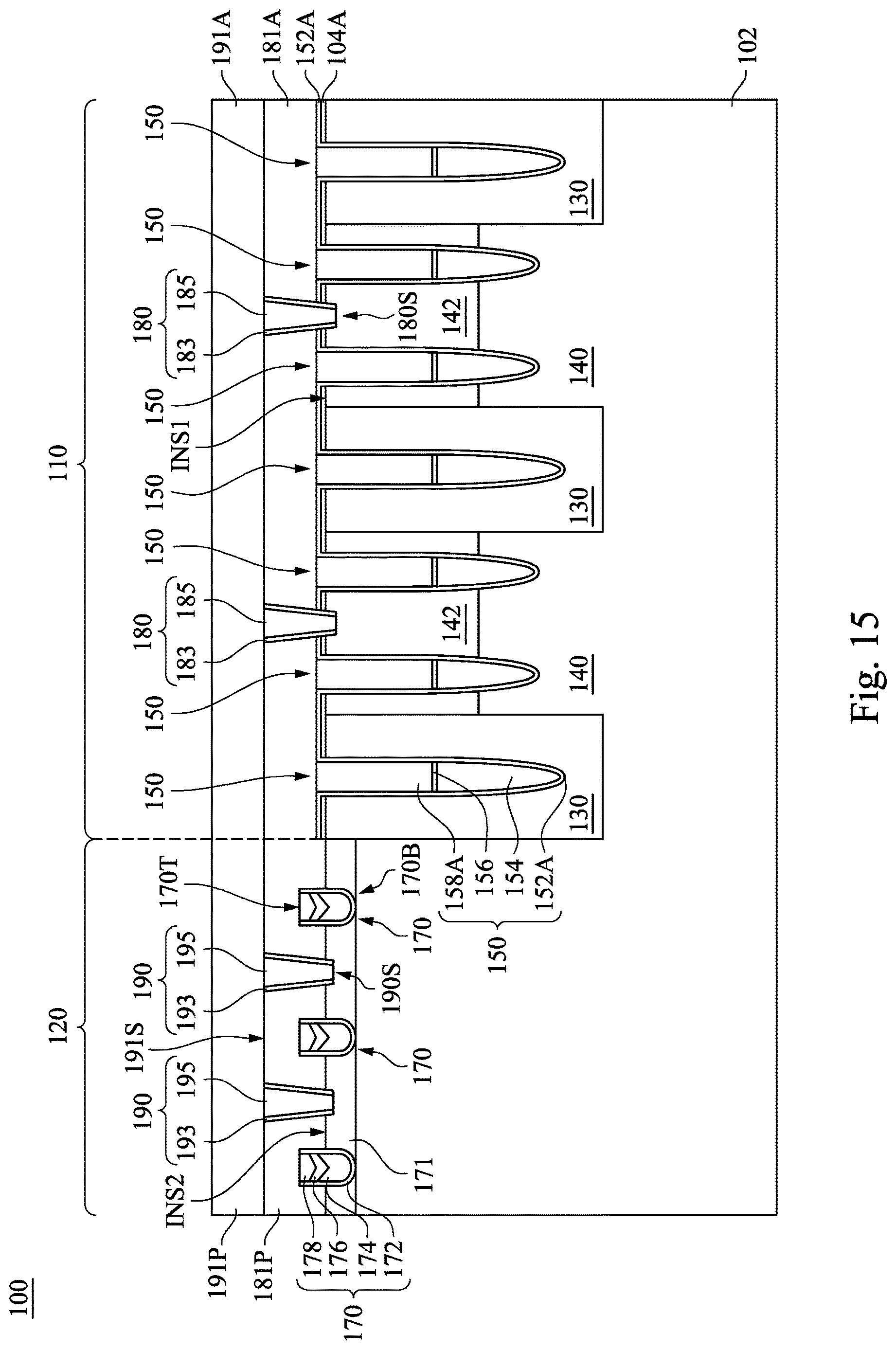 Patent US12621985 Figure 15 – Semiconductor structure and method of manufacturing the same