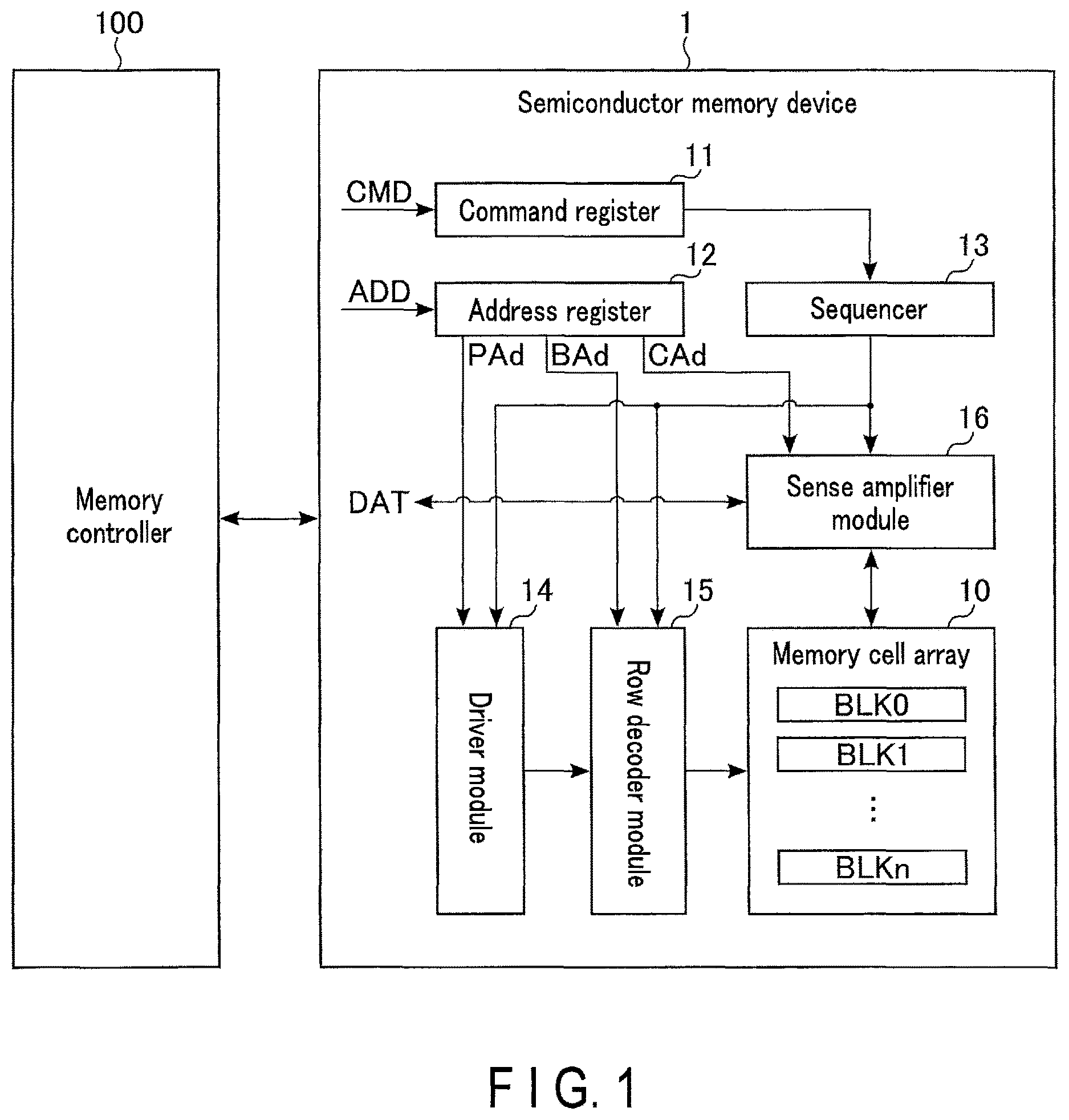 Patent US12621992 — Semiconductor memory device — Figure 1