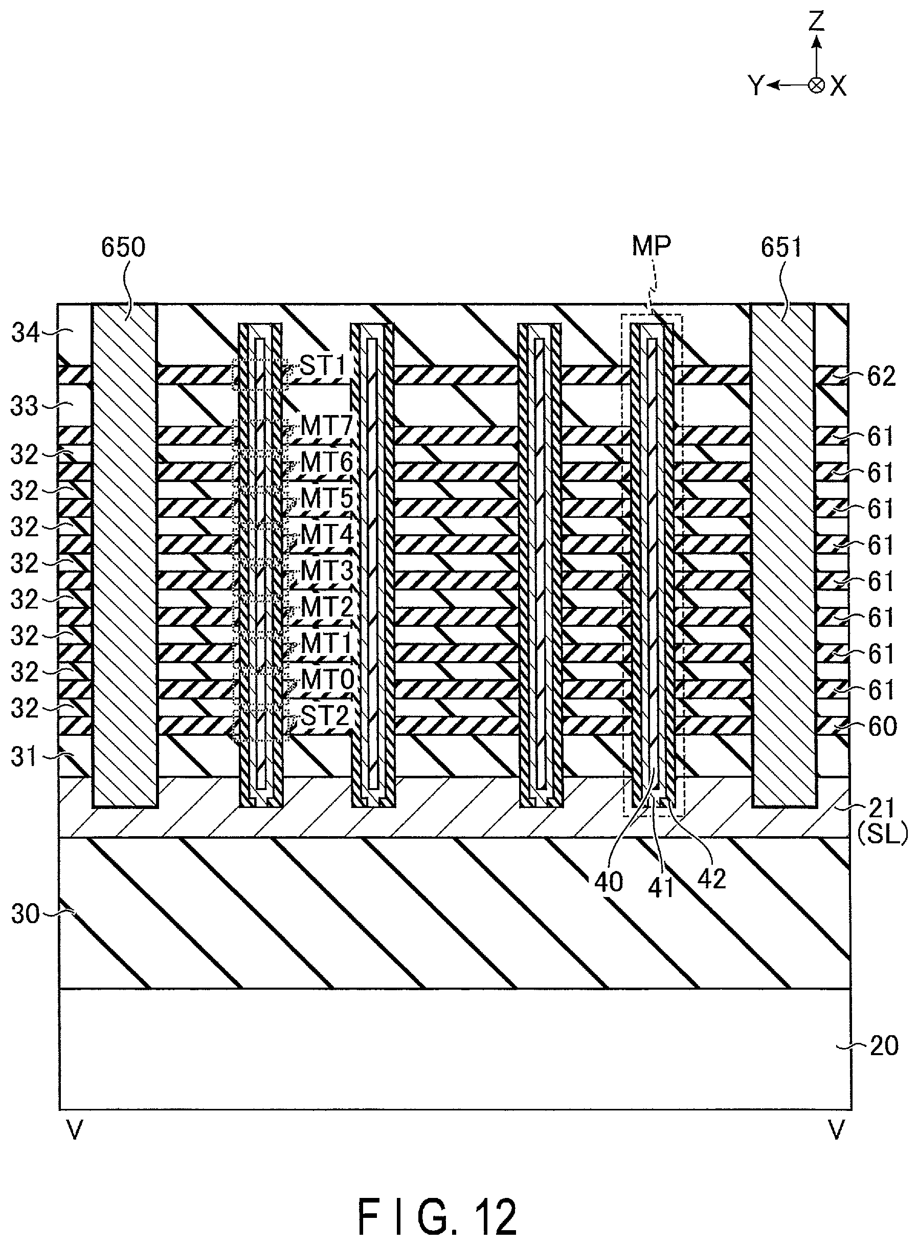 Patent US12621992 Figure 12 – Semiconductor memory device