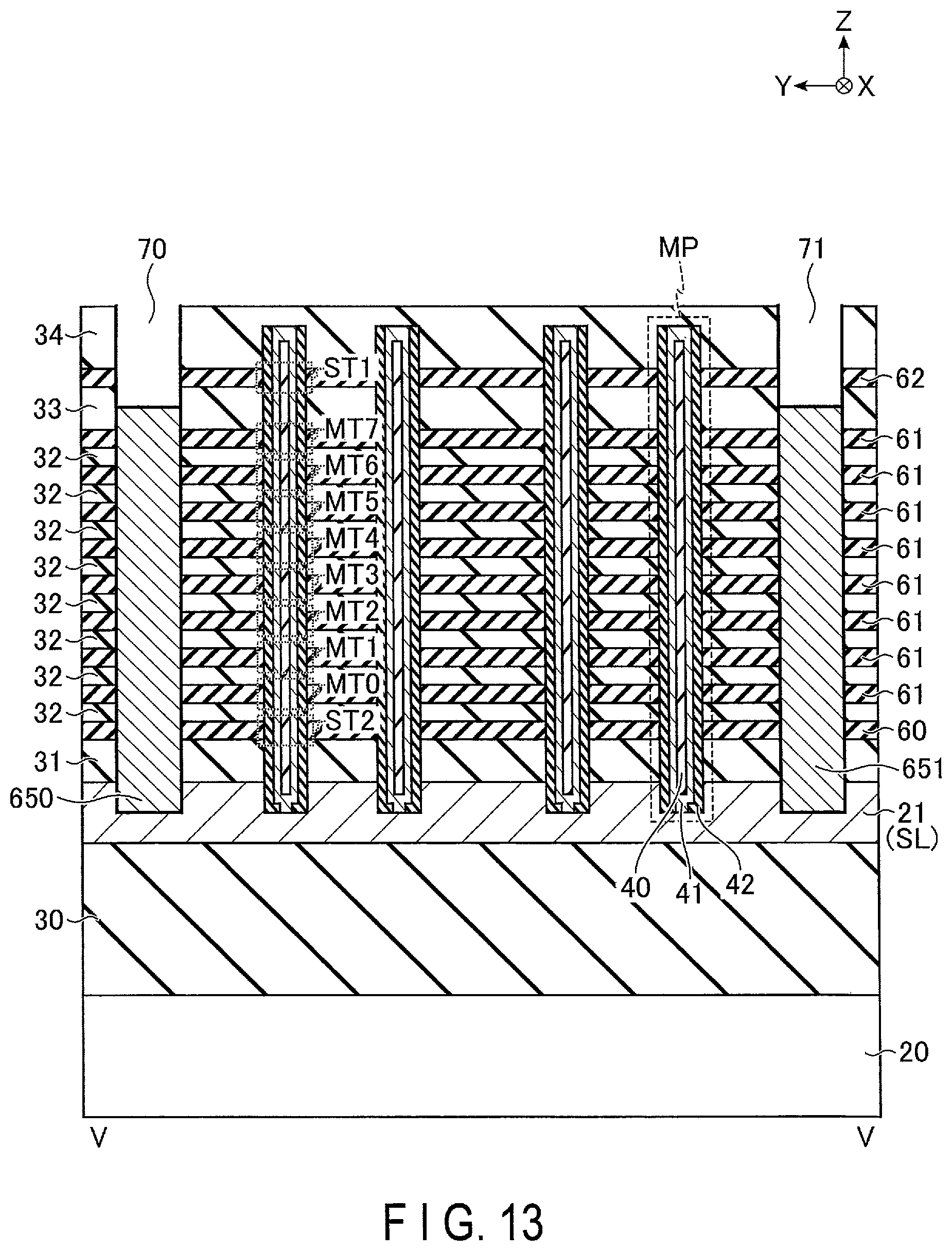 Patent US12621992 Figure 13 – Semiconductor memory device