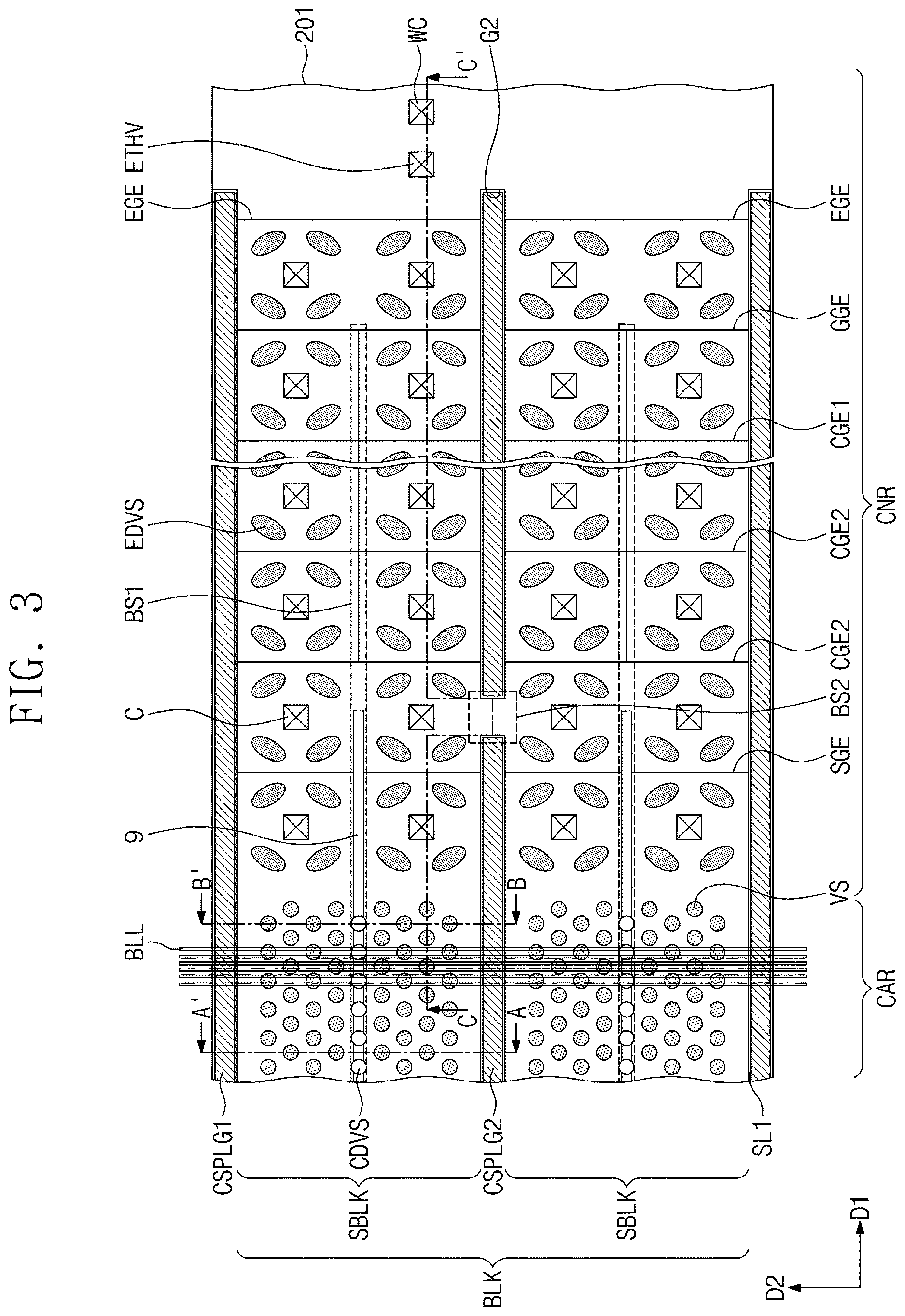 Patent US12621993 Figure 7 – Three-dimensional semiconductor memory device, electronic system including the same, and method of fabricating the same