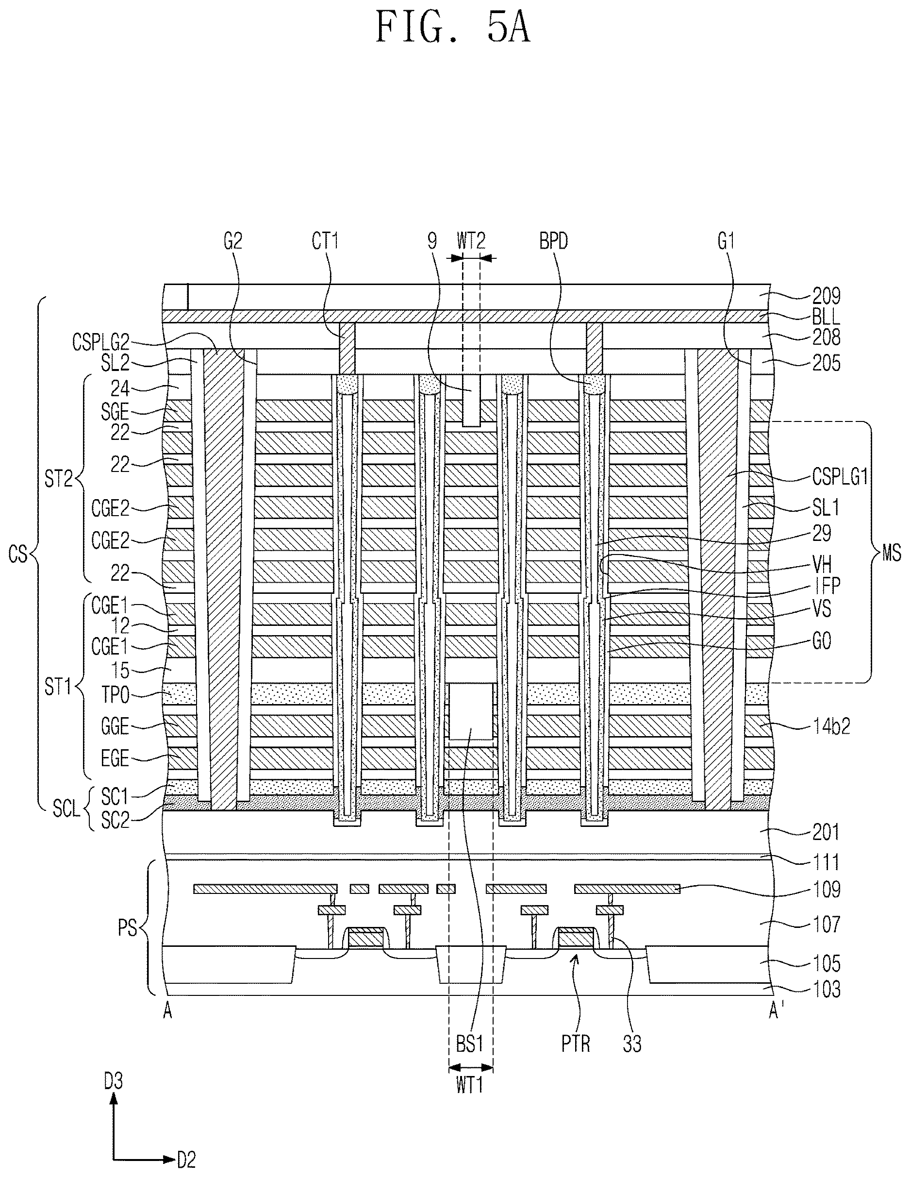 Patent US12621993 Figure 12 – Three-dimensional semiconductor memory device, electronic system including the same, and method of fabricating the same