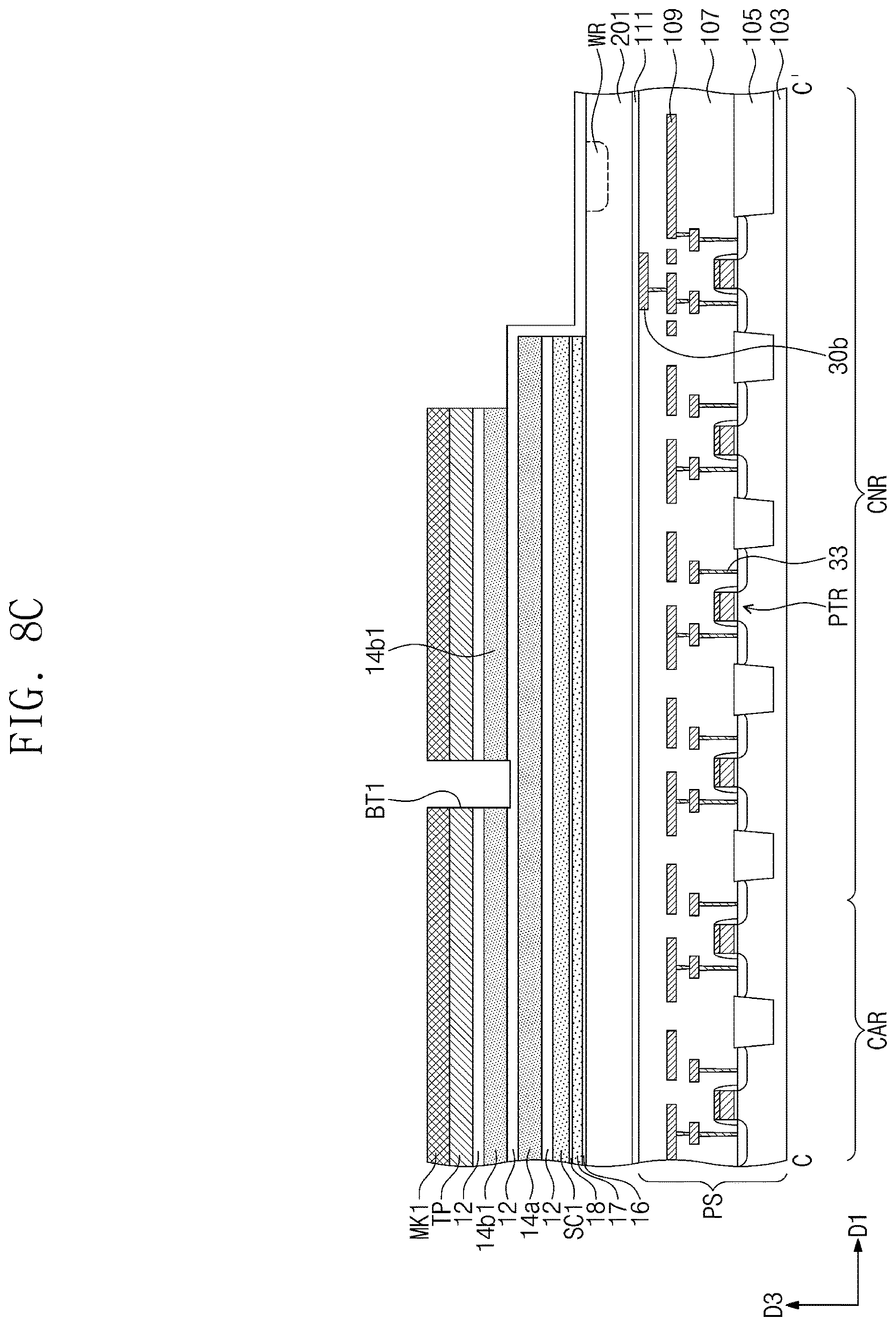 Patent US12621993 Figure 19 – Three-dimensional semiconductor memory device, electronic system including the same, and method of fabricating the same