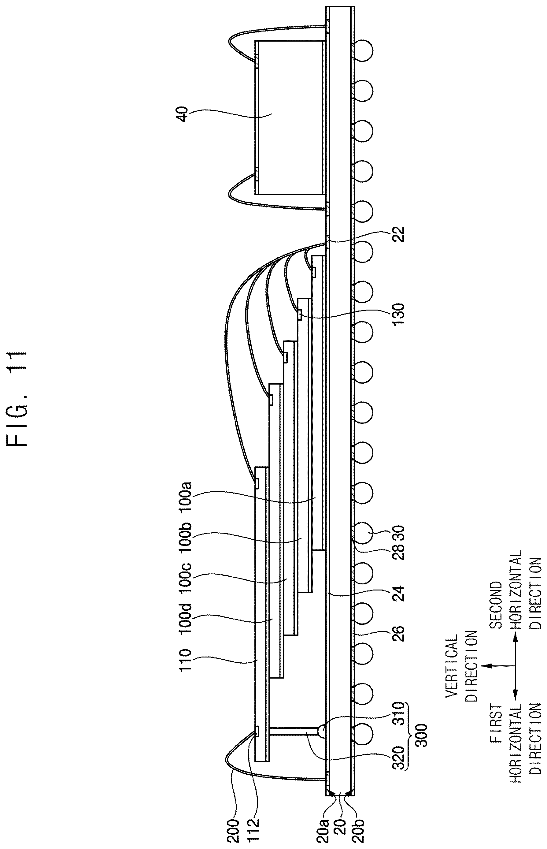 Patent US12622000 Figure 10 – Semiconductor package and method of manufacturing the semiconductor package