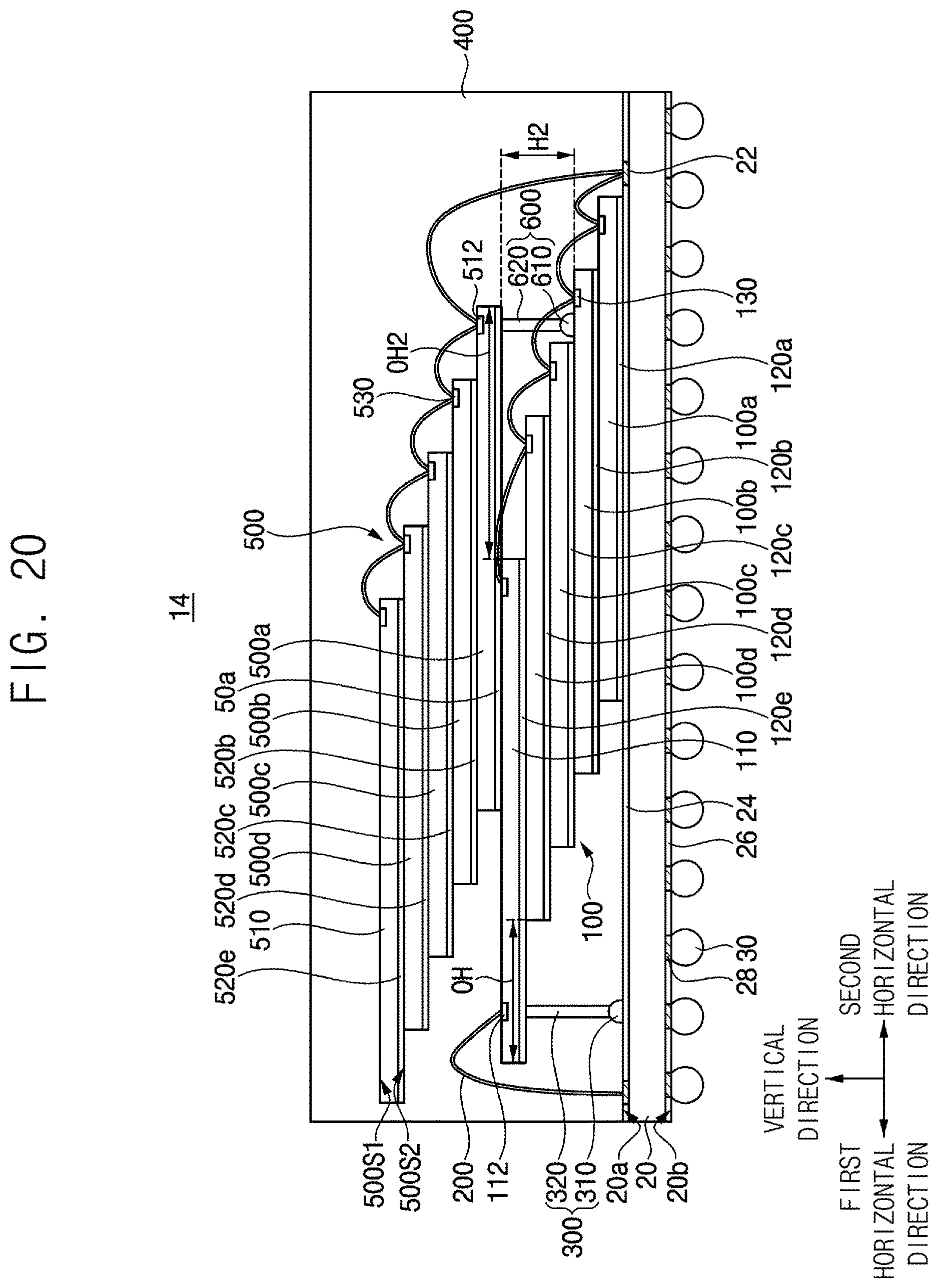 Patent US12622000 Figure 19 – Semiconductor package and method of manufacturing the semiconductor package