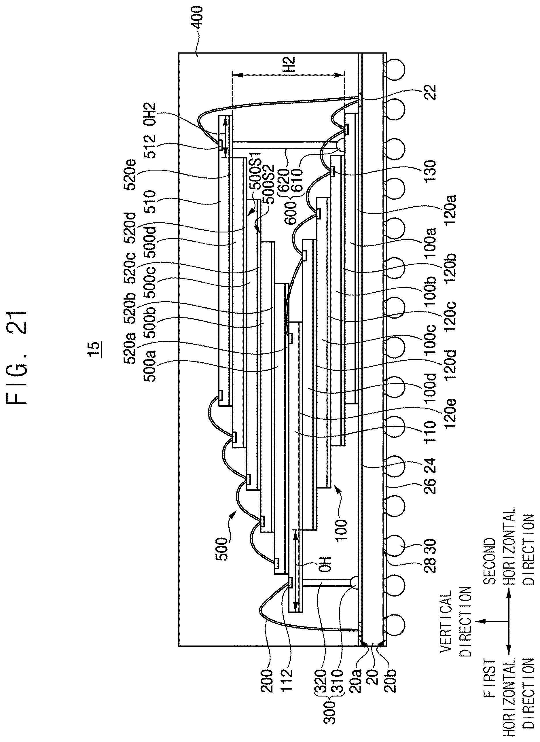 Patent US12622000 Figure 20 – Semiconductor package and method of manufacturing the semiconductor package