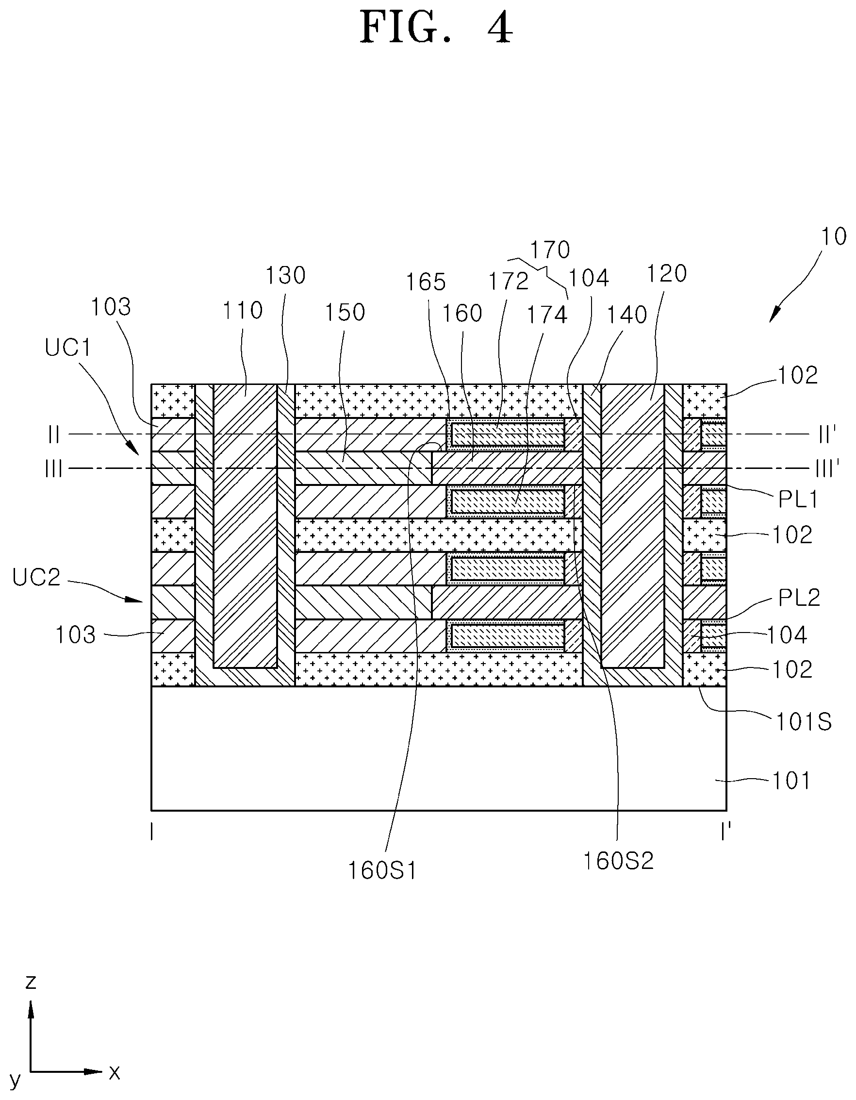Patent US12622002 Figure 4 – Semiconductor device including memory cell including thyristor and method of manufacturing the same