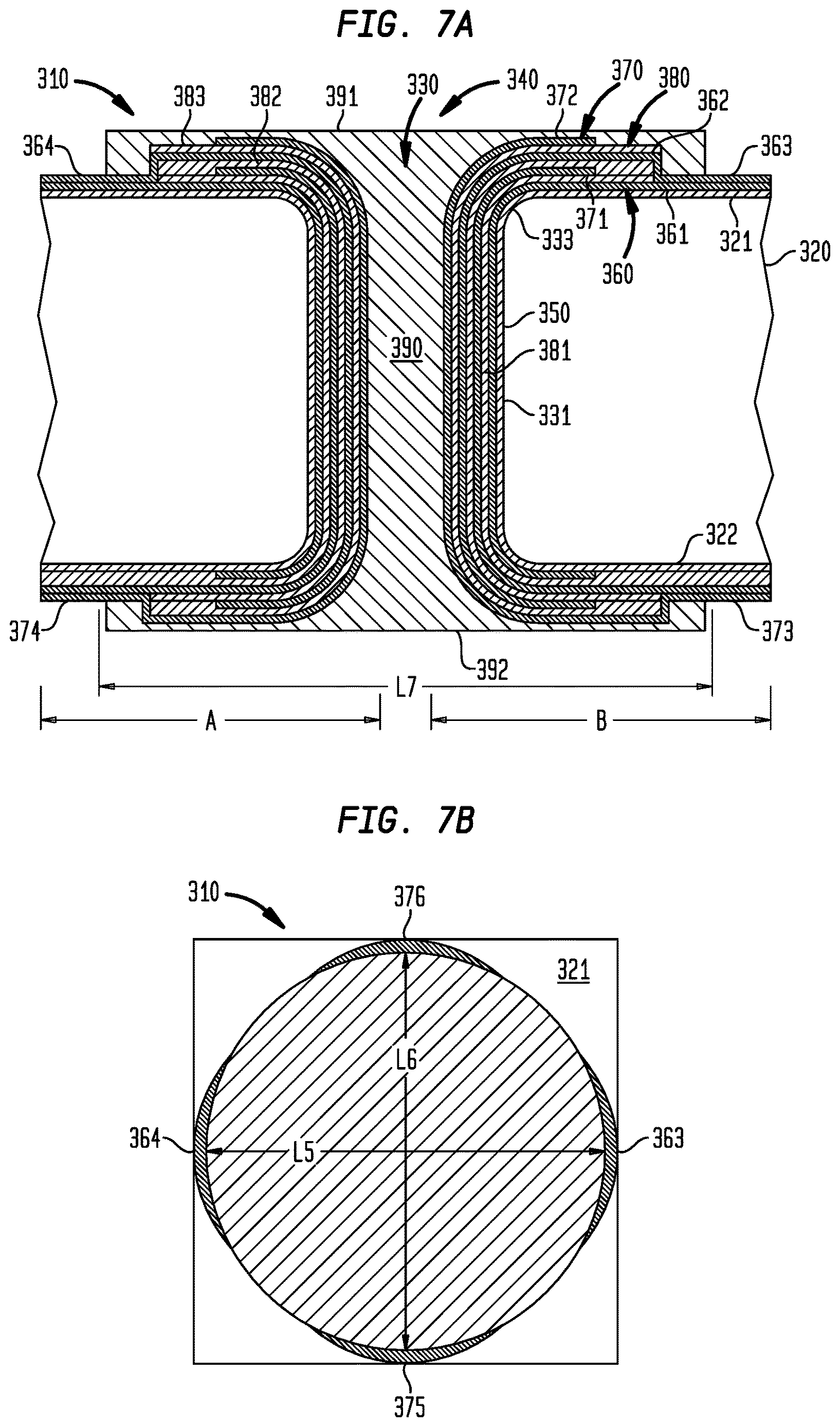 Patent US12622003 Figure 6 – High density three-dimensional integrated capacitors