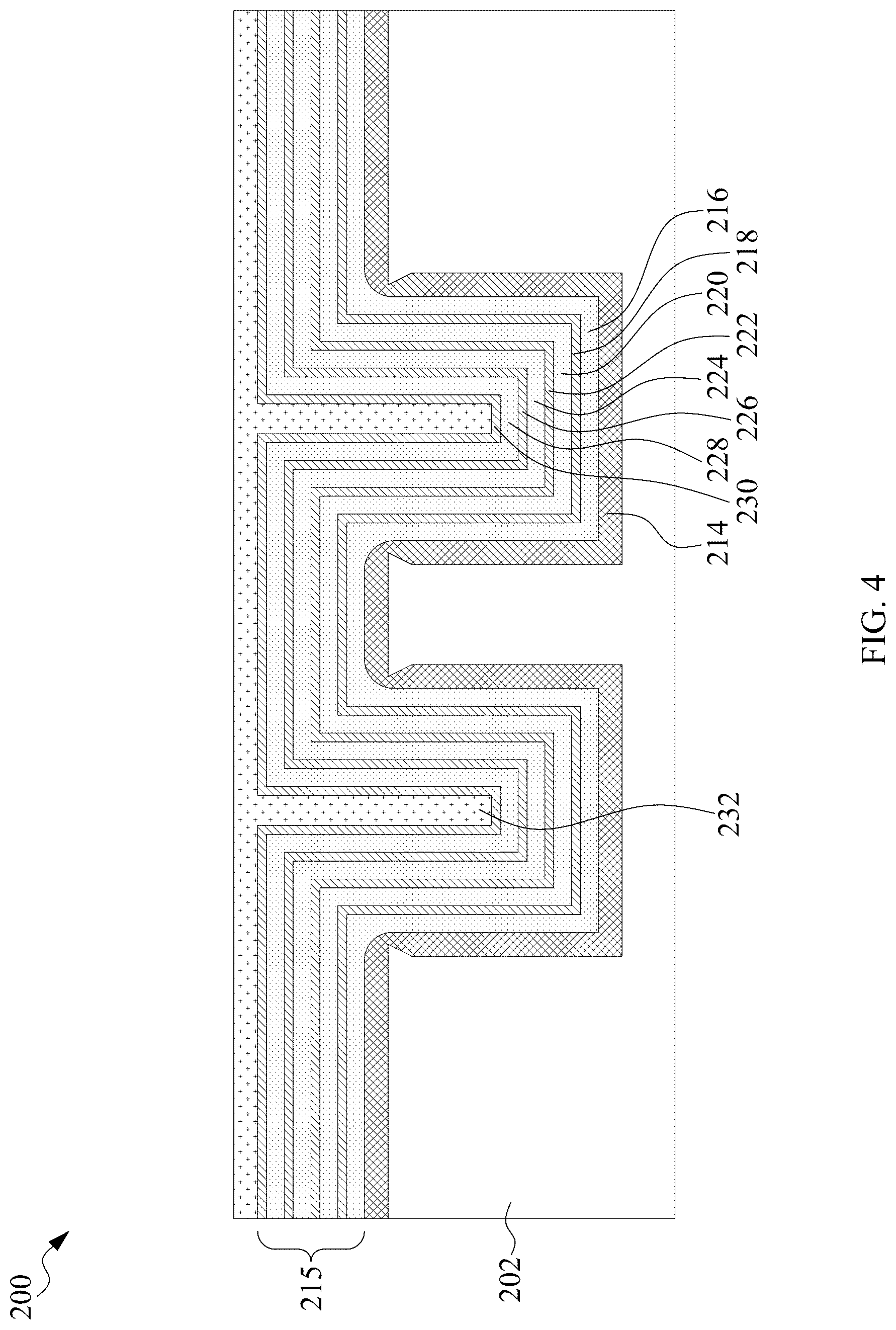 Patent US12622004 Figure 7 – Semiconductor trench capacitor structure and manufacturing method thereof