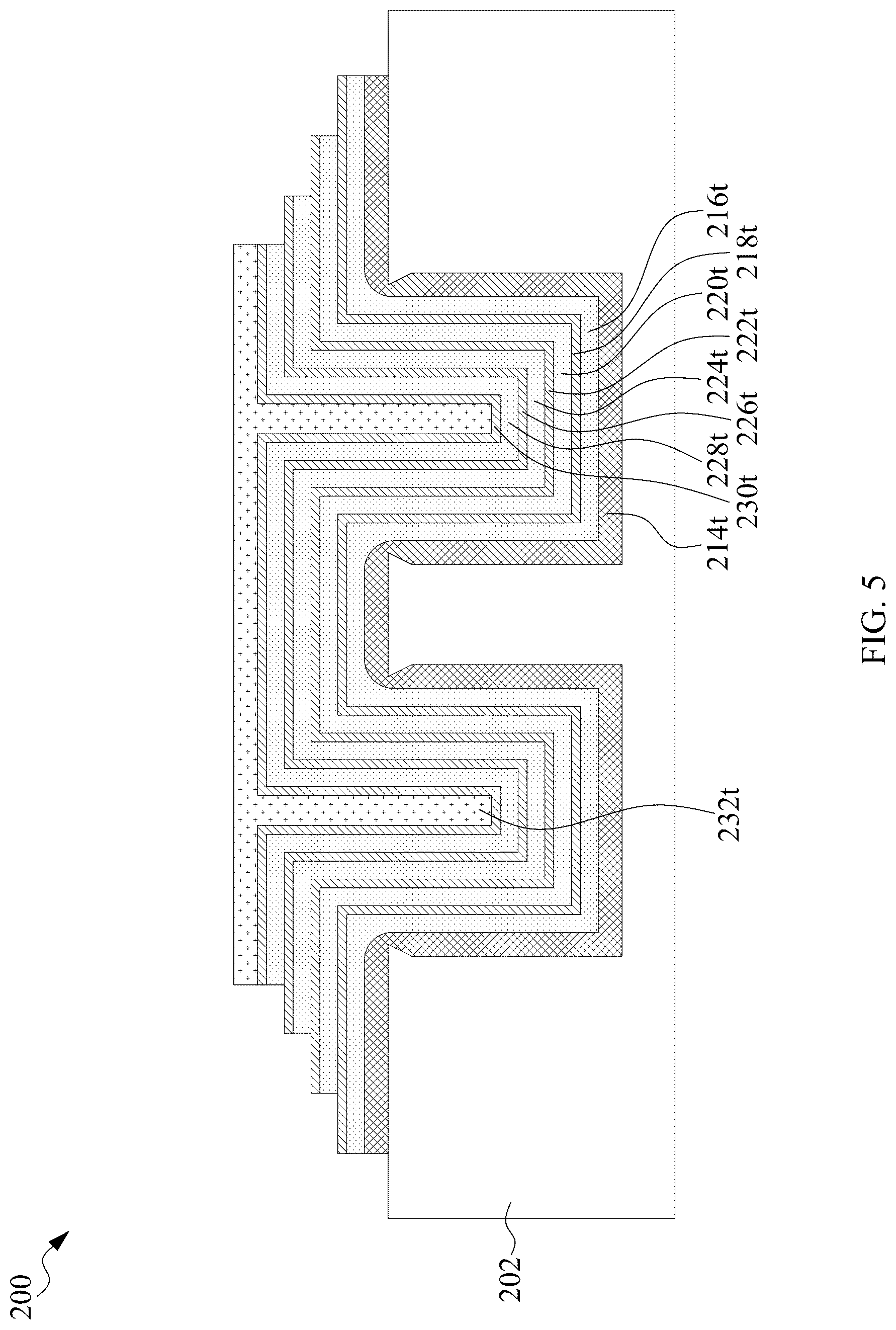 Patent US12622004 Figure 8 – Semiconductor trench capacitor structure and manufacturing method thereof