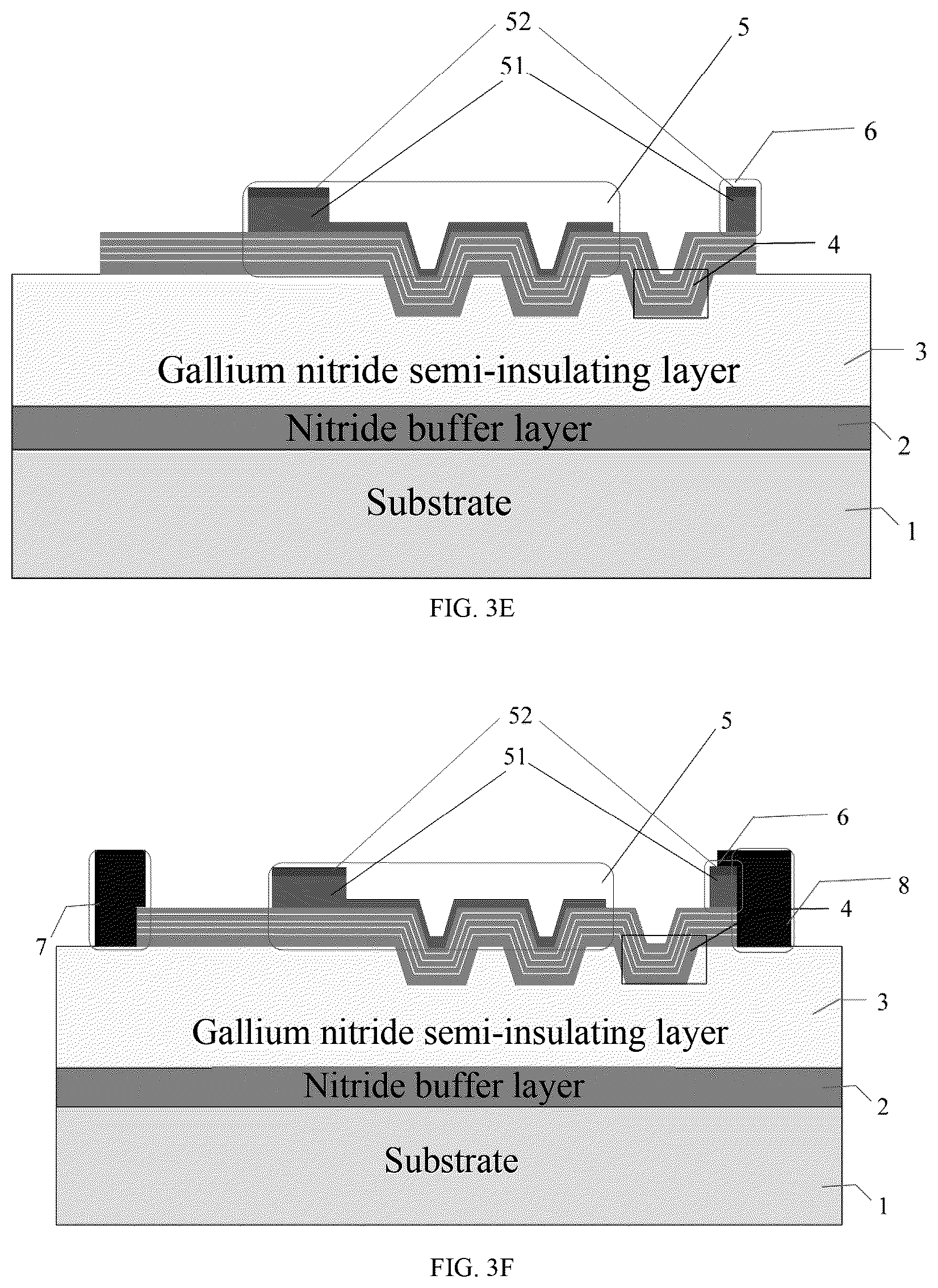Patent US12622013 Figure 5 – Folded channel gallium nitride based field-effect transistor and method of manufacturing the same
