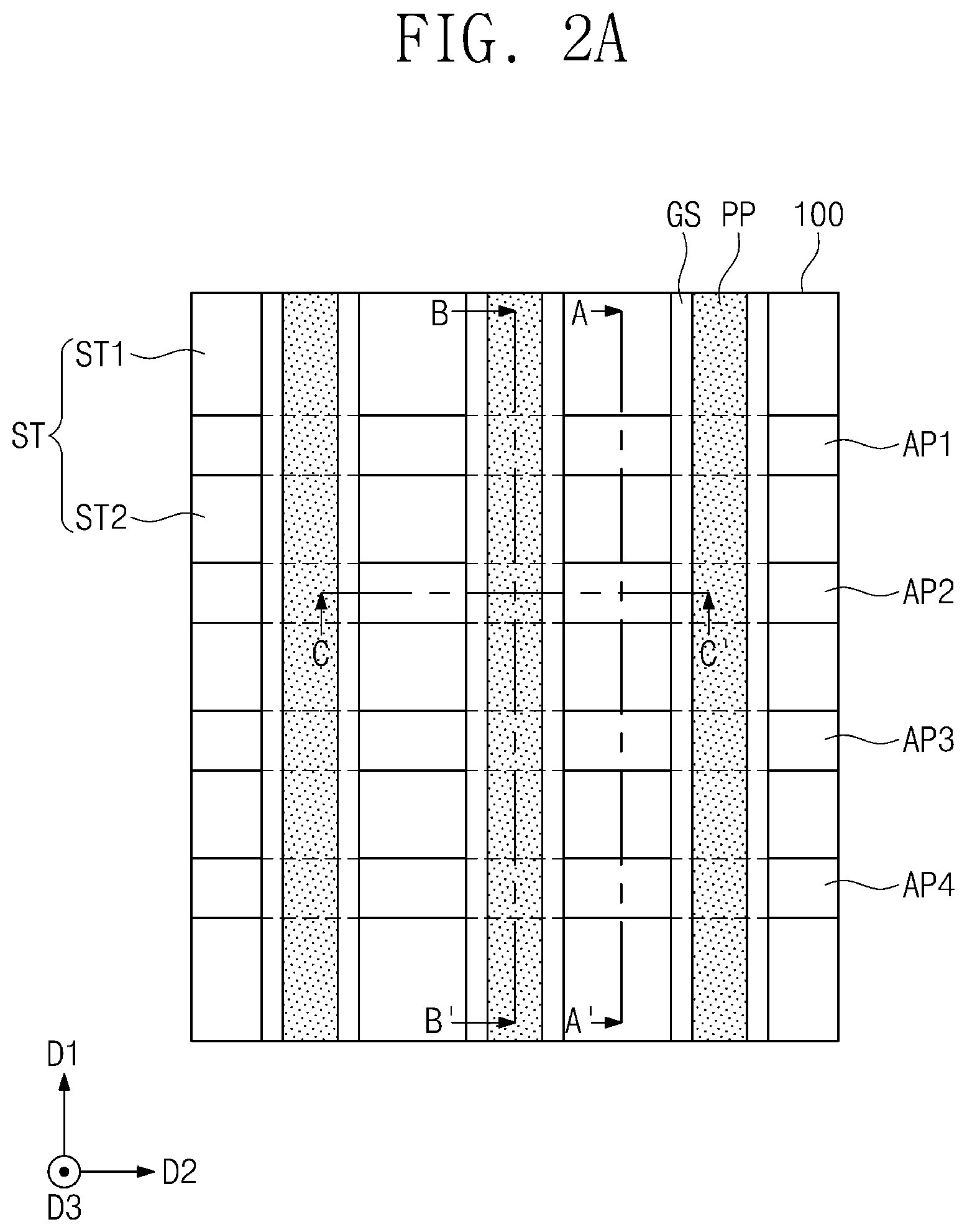 Patent US12622015 Figure 3 – Semiconductor devices having variously-shaped source/drain patterns