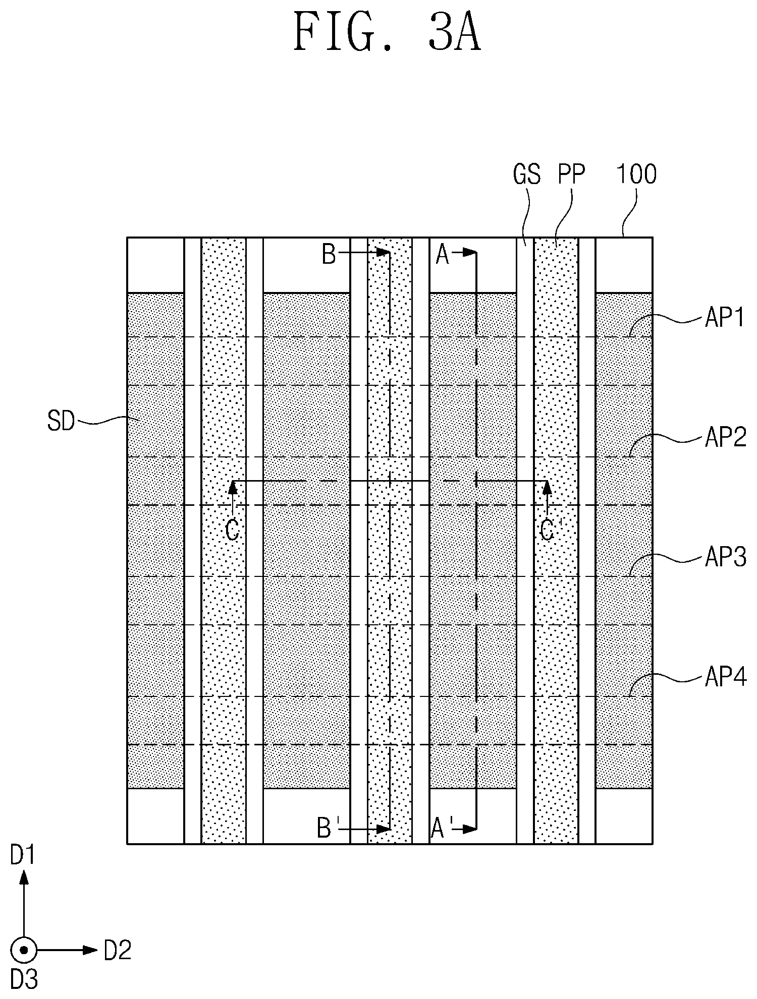 Patent US12622015 Figure 7 – Semiconductor devices having variously-shaped source/drain patterns