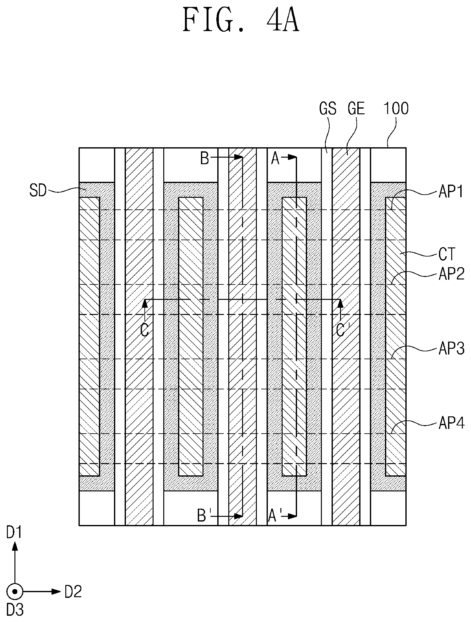 Patent US12622015 Figure 11 – Semiconductor devices having variously-shaped source/drain patterns
