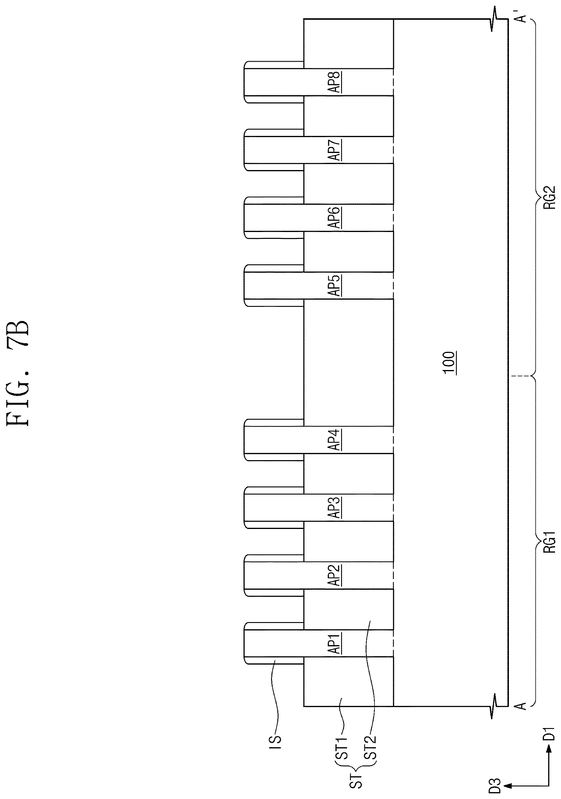 Patent US12622015 Figure 19 – Semiconductor devices having variously-shaped source/drain patterns