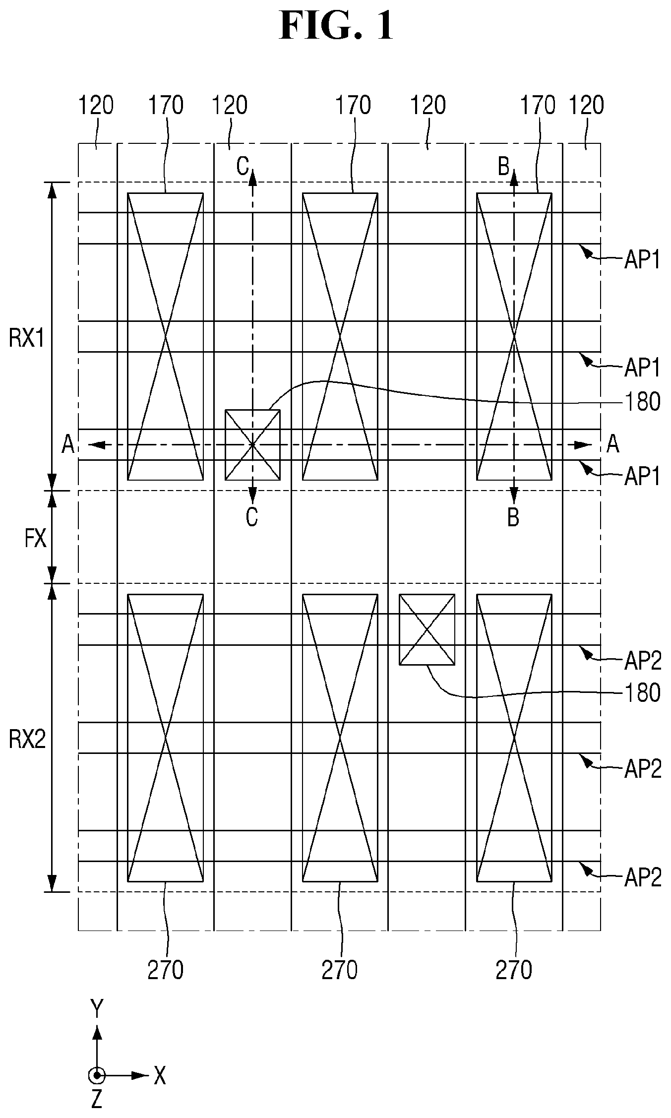 Patent US12622017 Figure 1 – Semiconductor device with multi-layer contact liner structure