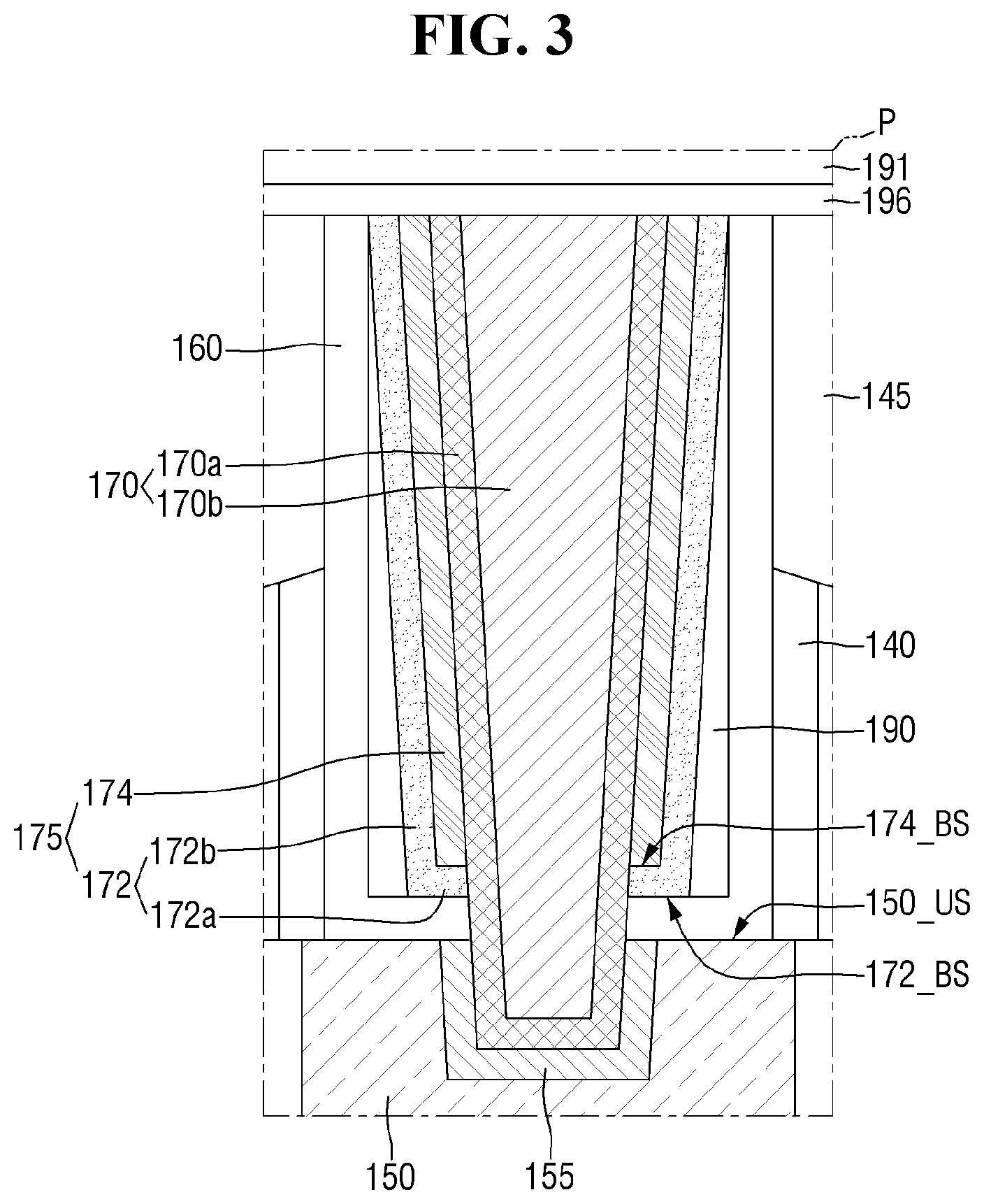 Patent US12622017 Figure 3 – Semiconductor device with multi-layer contact liner structure