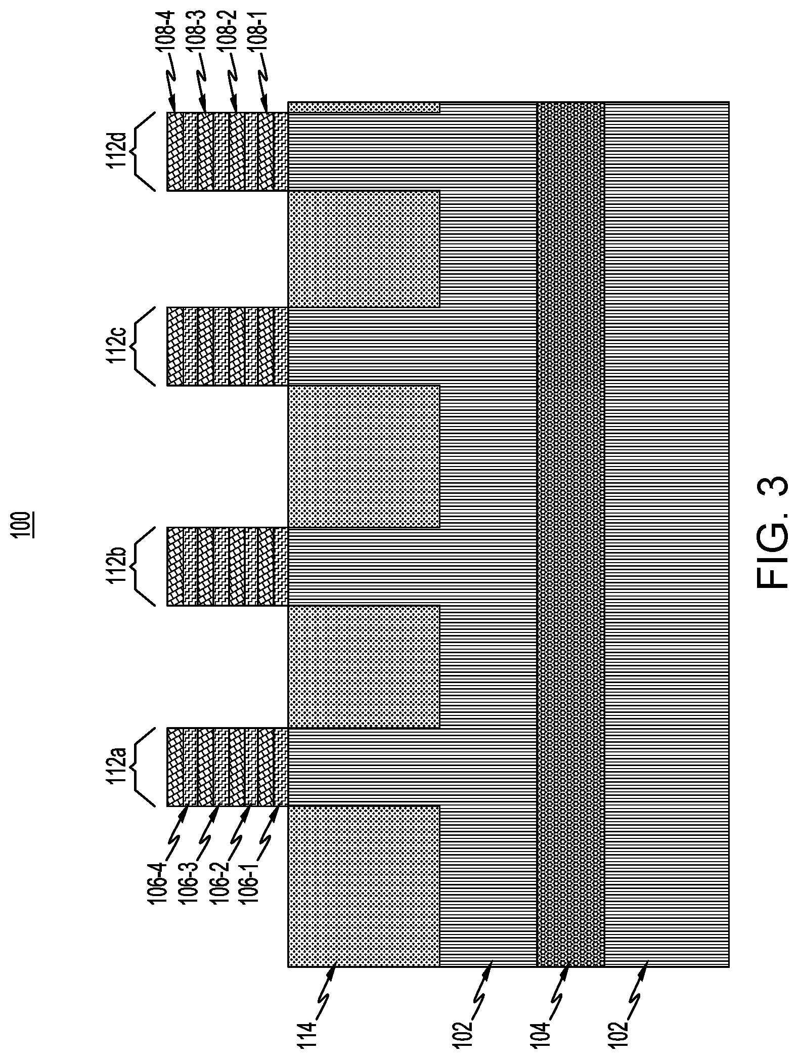 Patent US12622021 Figure 3 – Semiconductor structure with conductive spacer in shallow trench isolation region