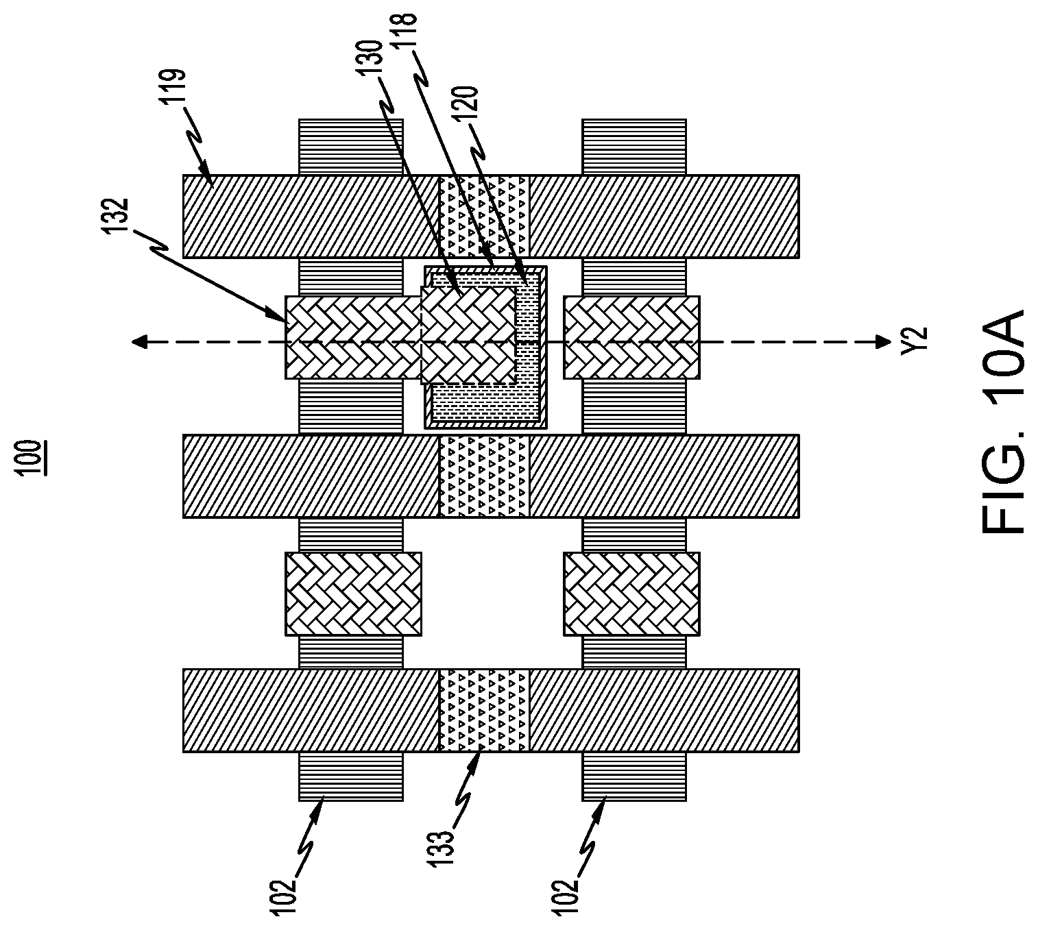 Patent US12622021 Figure 10 – Semiconductor structure with conductive spacer in shallow trench isolation region