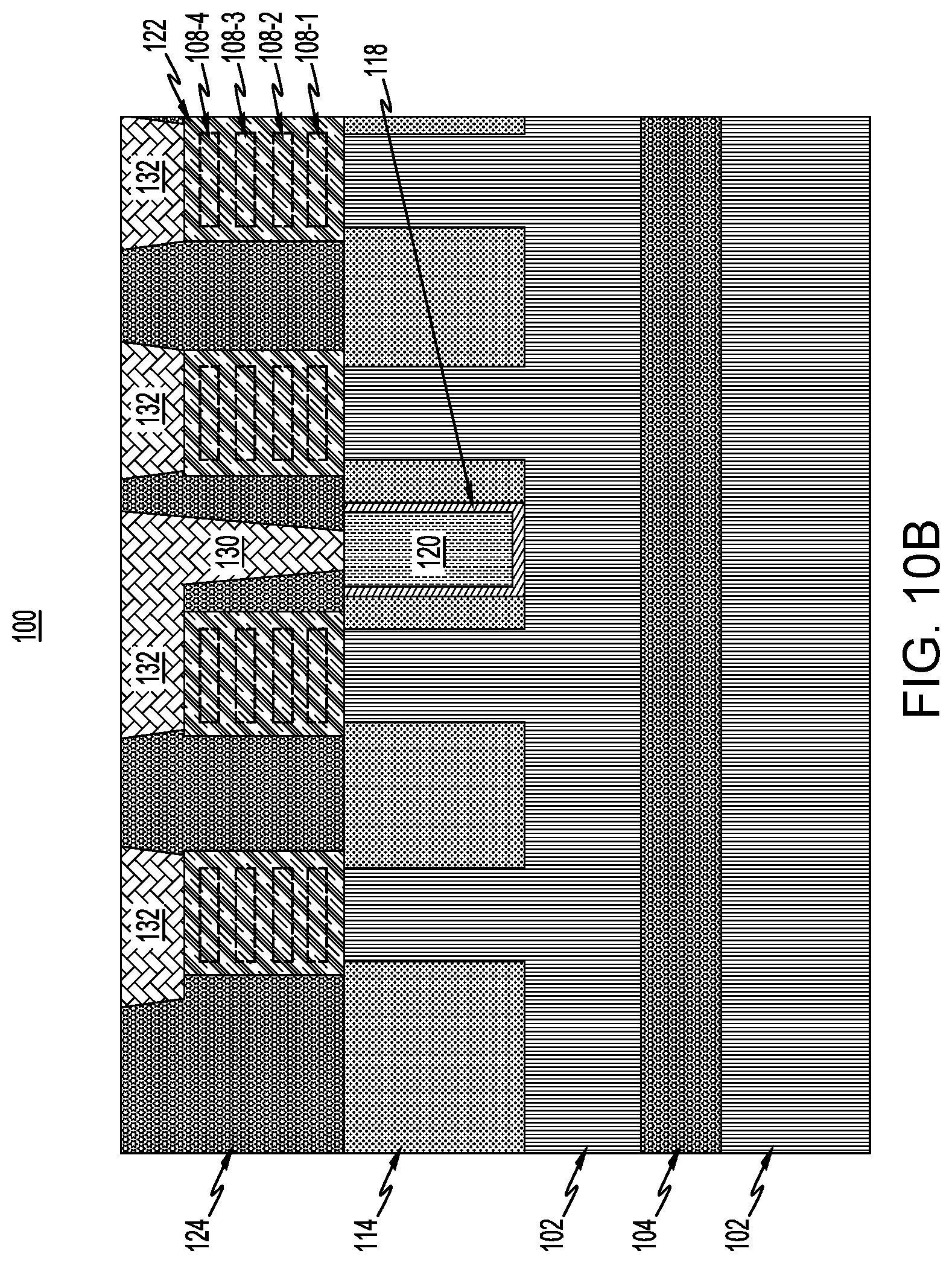 Patent US12622021 Figure 11 – Semiconductor structure with conductive spacer in shallow trench isolation region