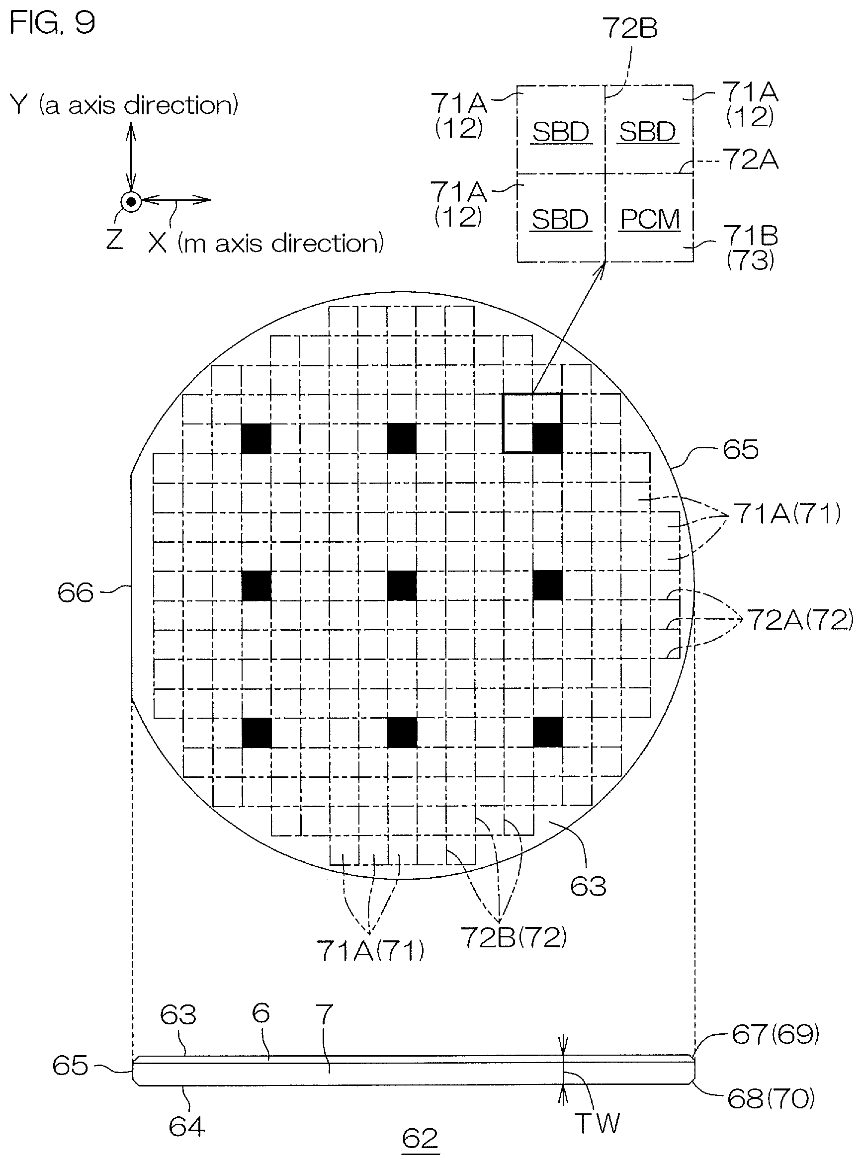 Patent US12622028 Figure 8 – SiC semiconductor device, and manufacturing method therefor