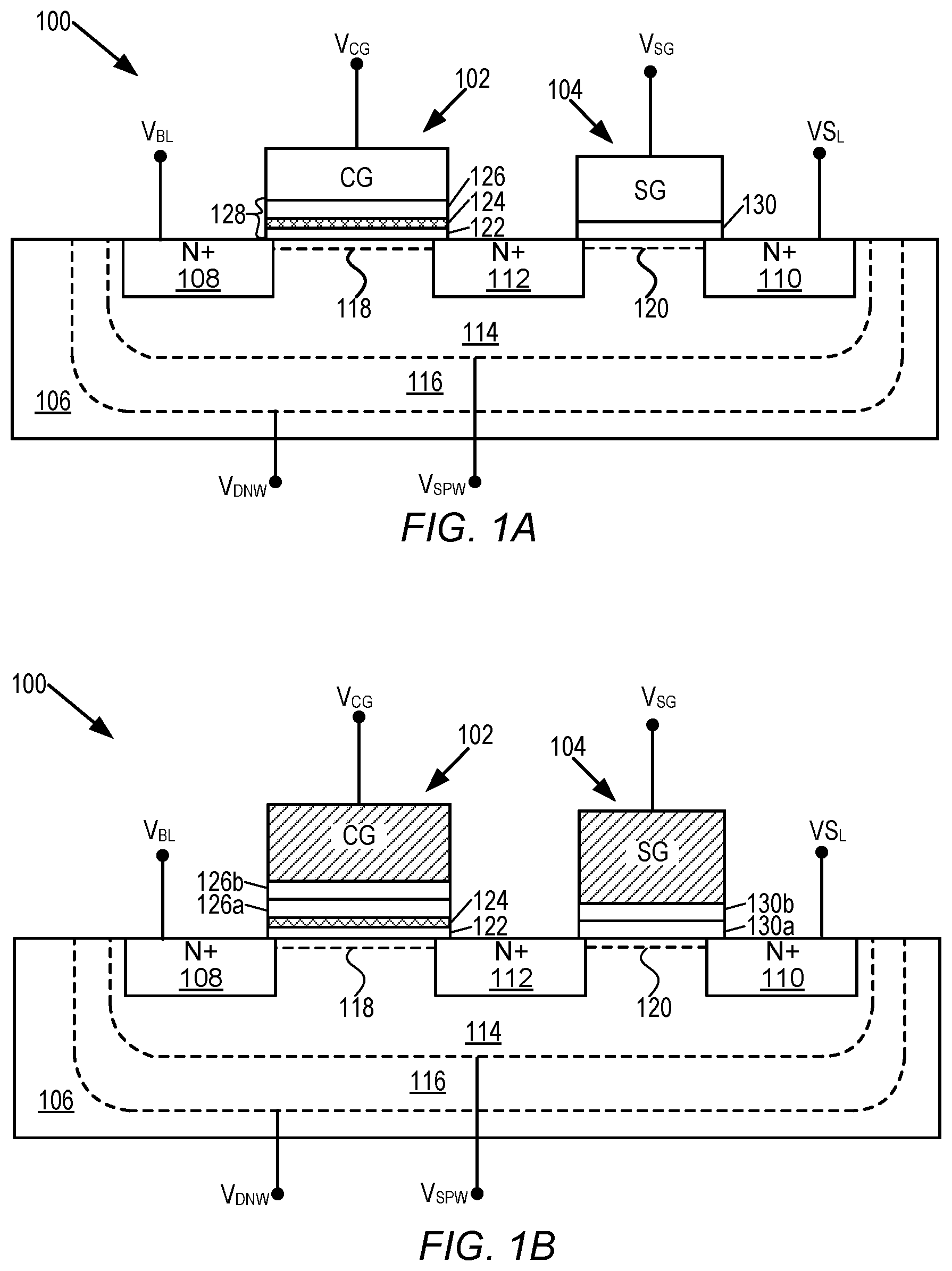 Patent US12622033 Figure 1 – Method of integrating SONOS into HKMG flow