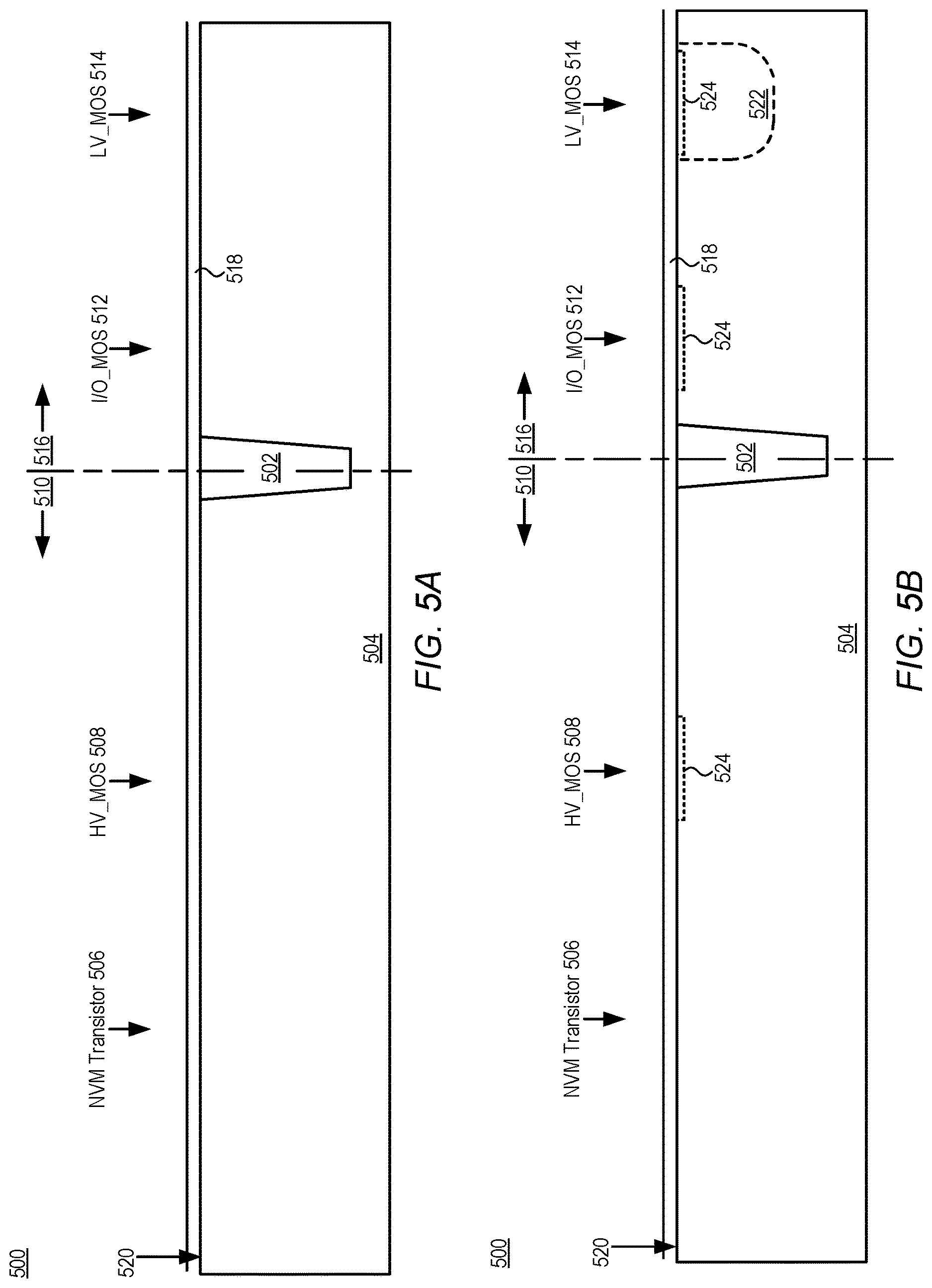 Patent US12622033 Figure 5 – Method of integrating SONOS into HKMG flow