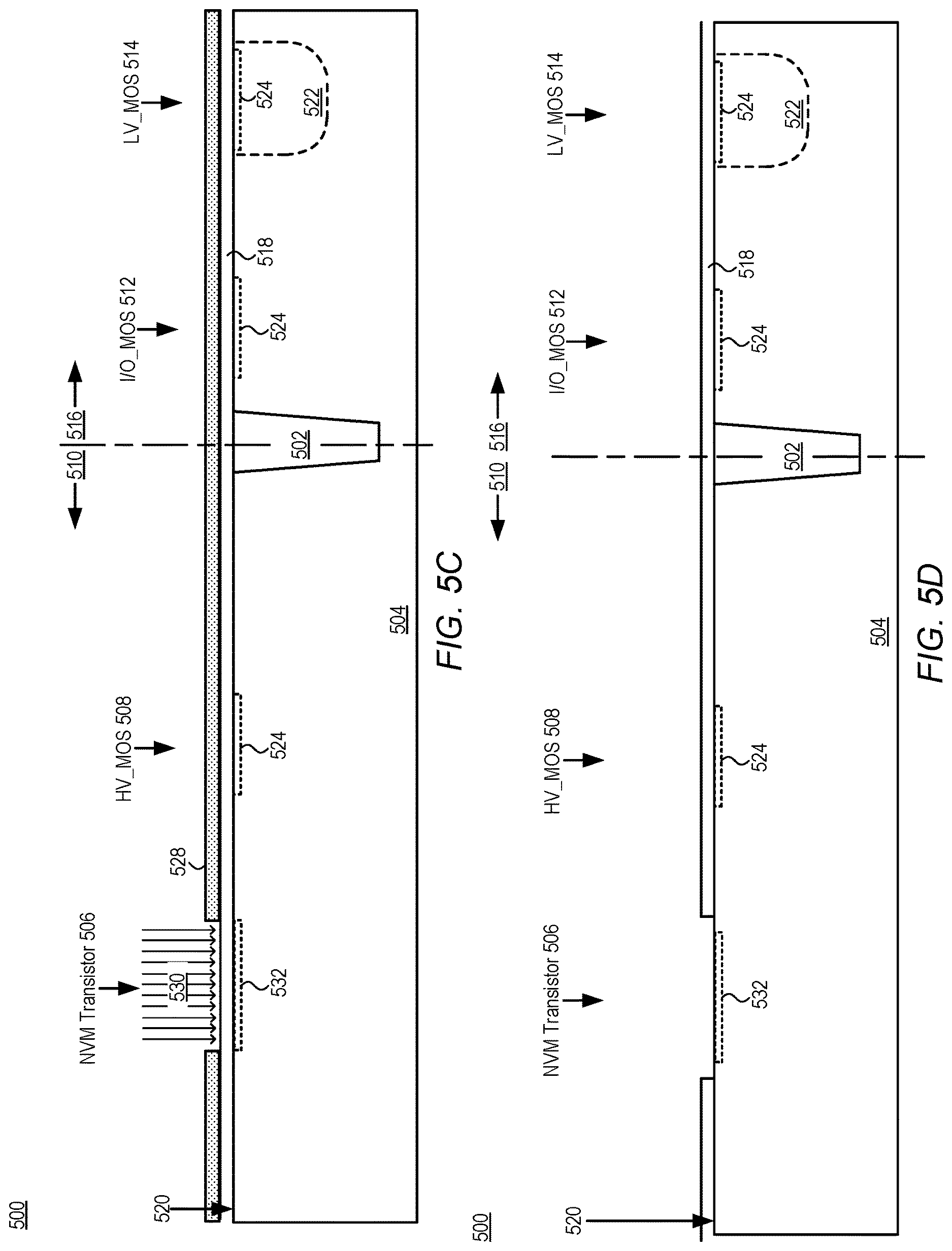 Patent US12622033 Figure 6 – Method of integrating SONOS into HKMG flow