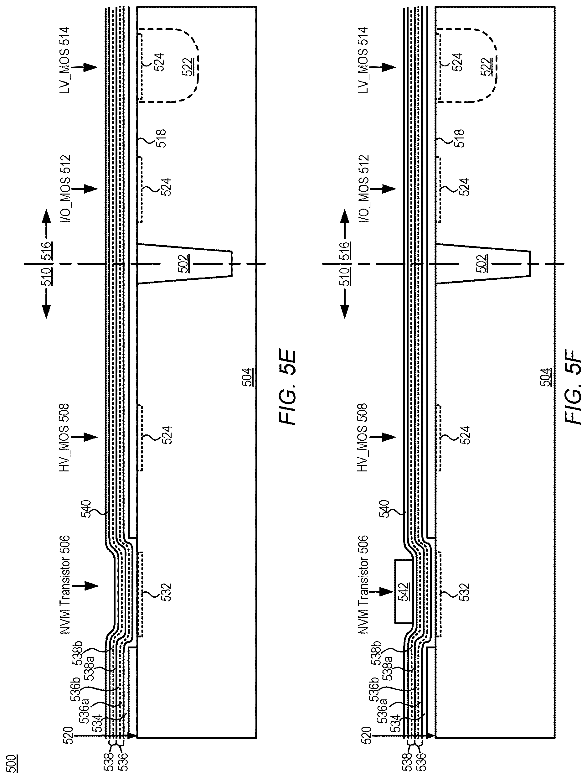 Patent US12622033 Figure 7 – Method of integrating SONOS into HKMG flow