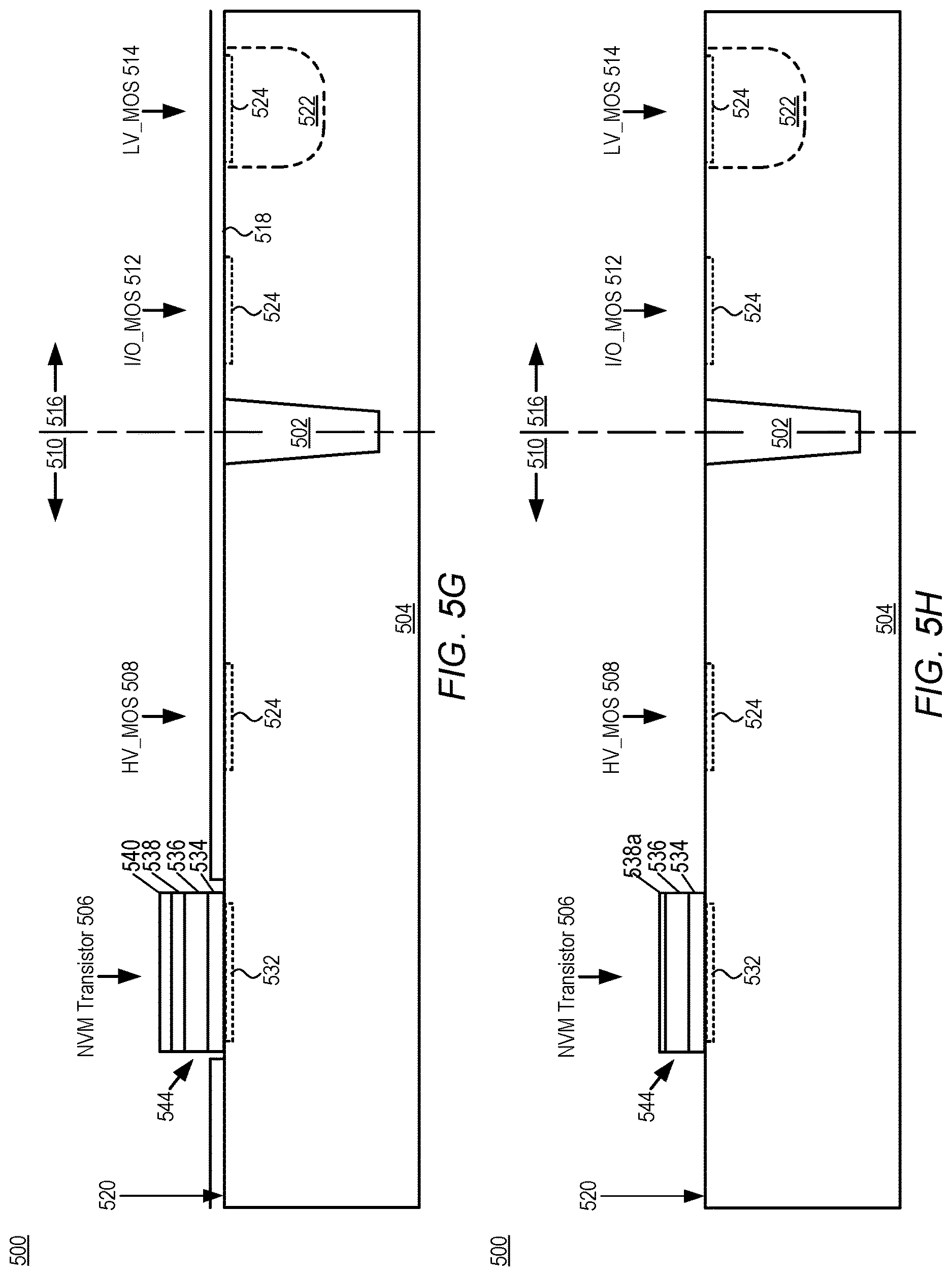 Patent US12622033 Figure 8 – Method of integrating SONOS into HKMG flow