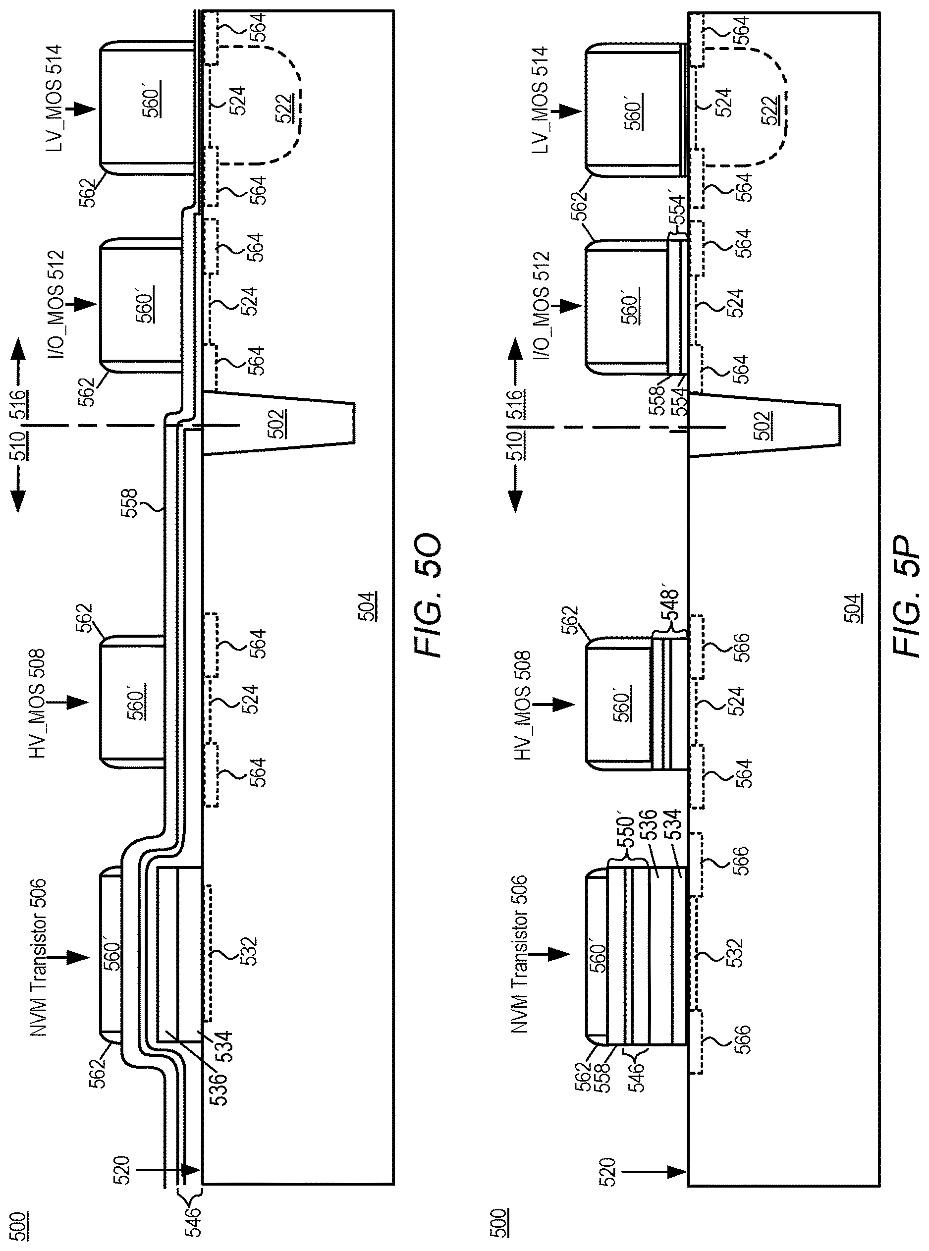Patent US12622033 Figure 12 – Method of integrating SONOS into HKMG flow