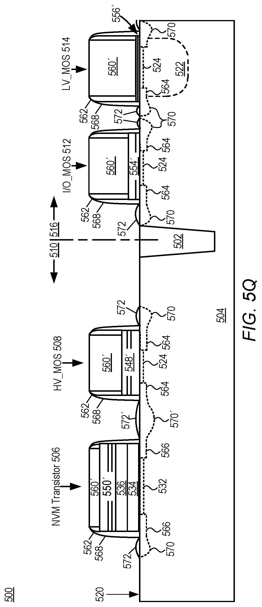 Patent US12622033 Figure 13 – Method of integrating SONOS into HKMG flow