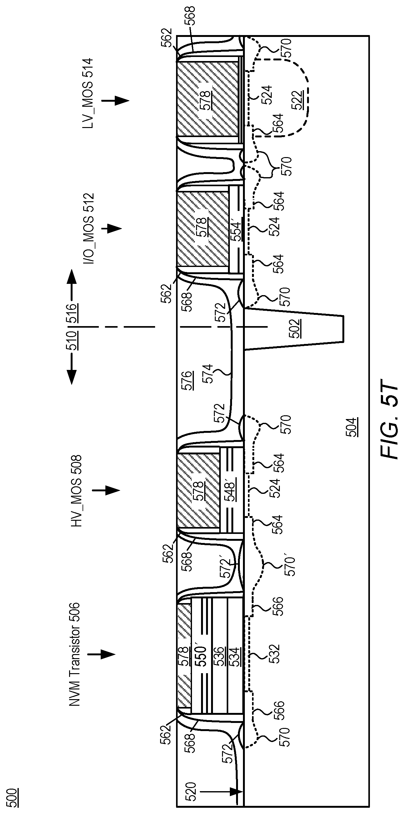 Patent US12622033 Figure 16 – Method of integrating SONOS into HKMG flow