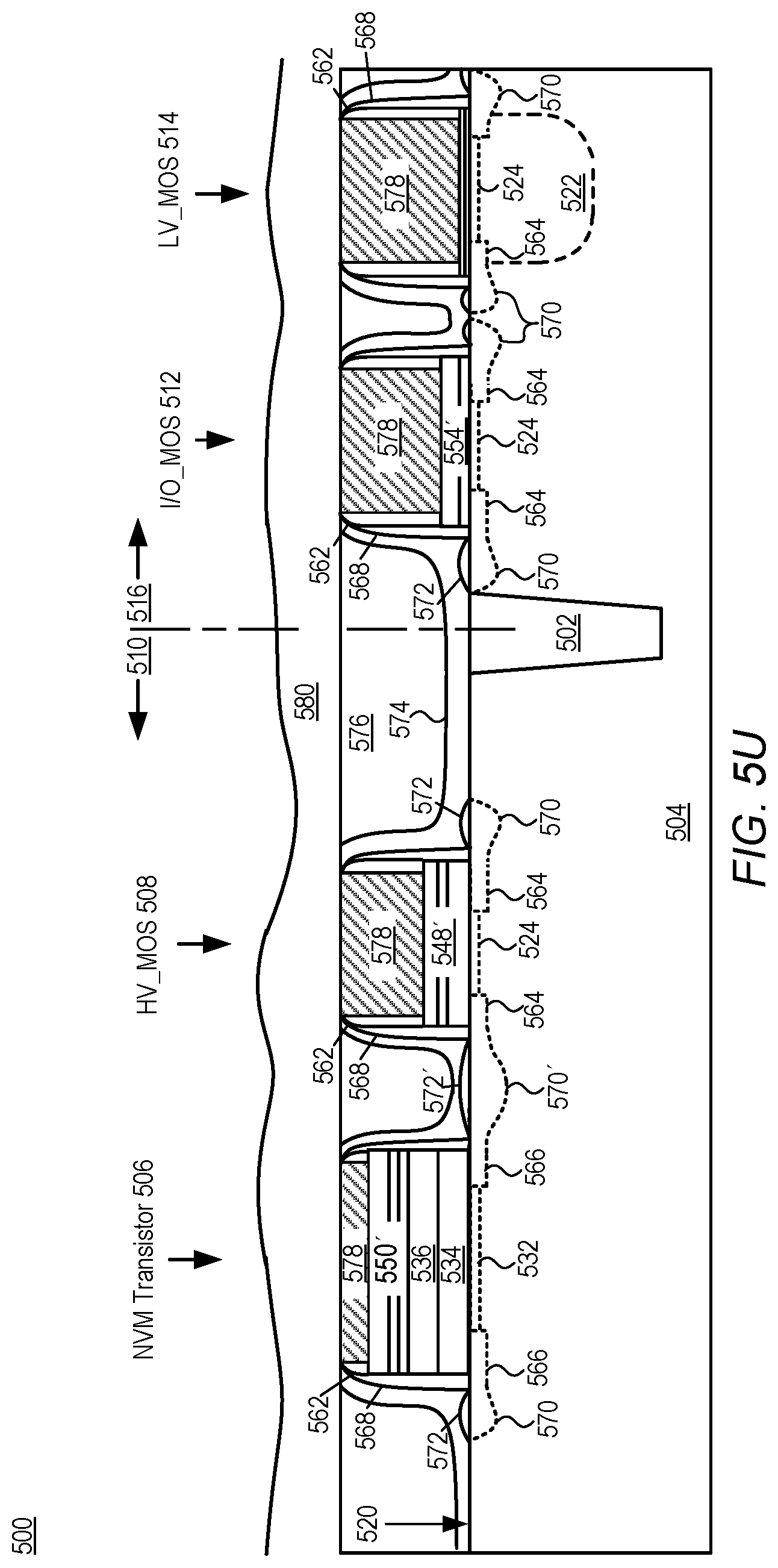 Patent US12622033 Figure 17 – Method of integrating SONOS into HKMG flow