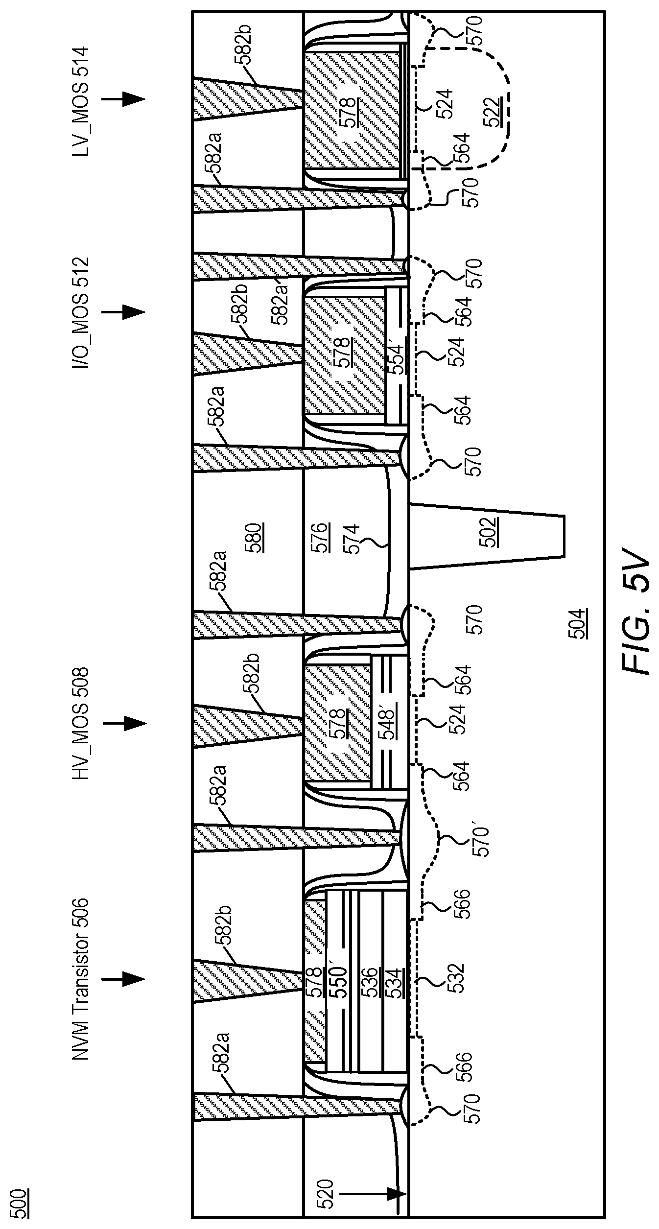 Patent US12622033 Figure 18 – Method of integrating SONOS into HKMG flow