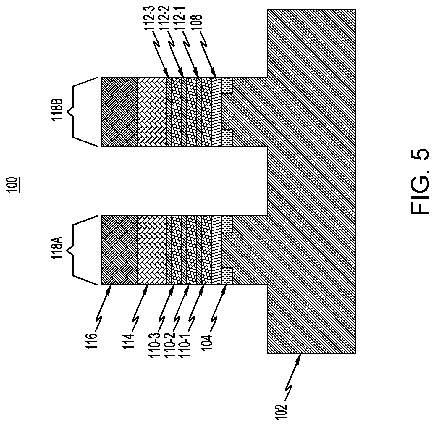 Patent US12622034 Figure 5 – Semiconductor transistor structure having an epitaxial oxide spacer layer