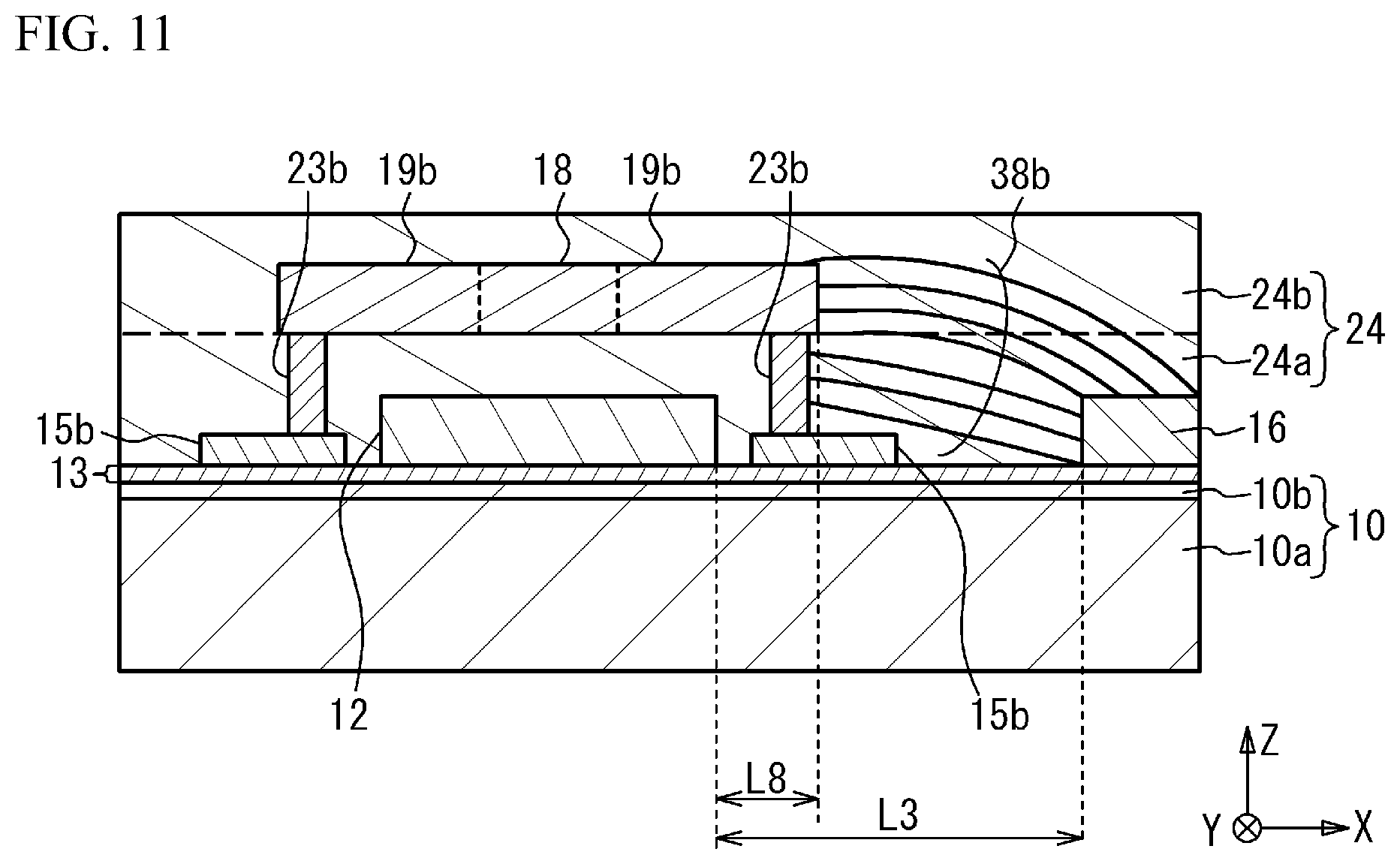 Patent US12622036 Figure 11 – Semiconductor device