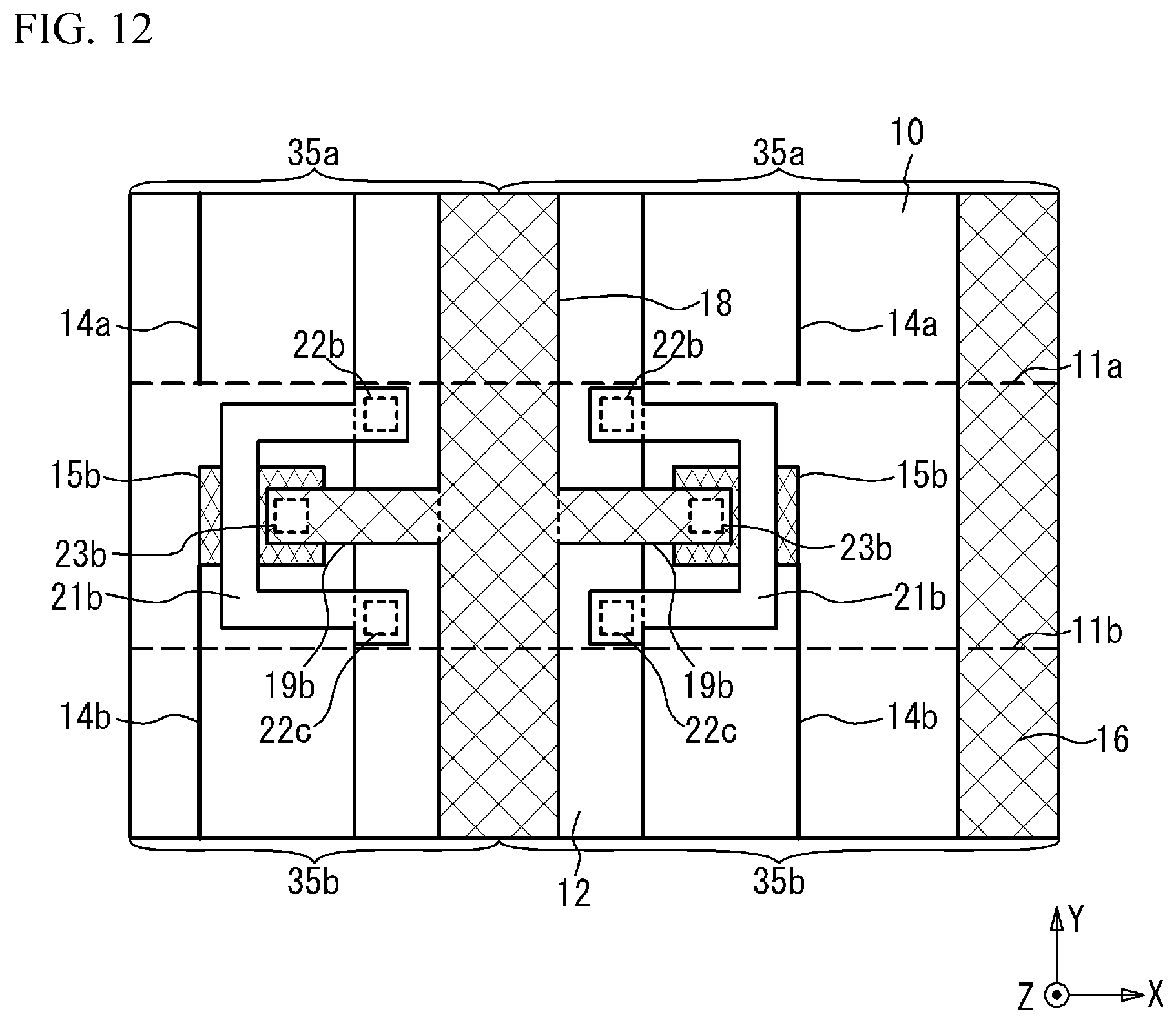 Patent US12622036 Figure 12 – Semiconductor device