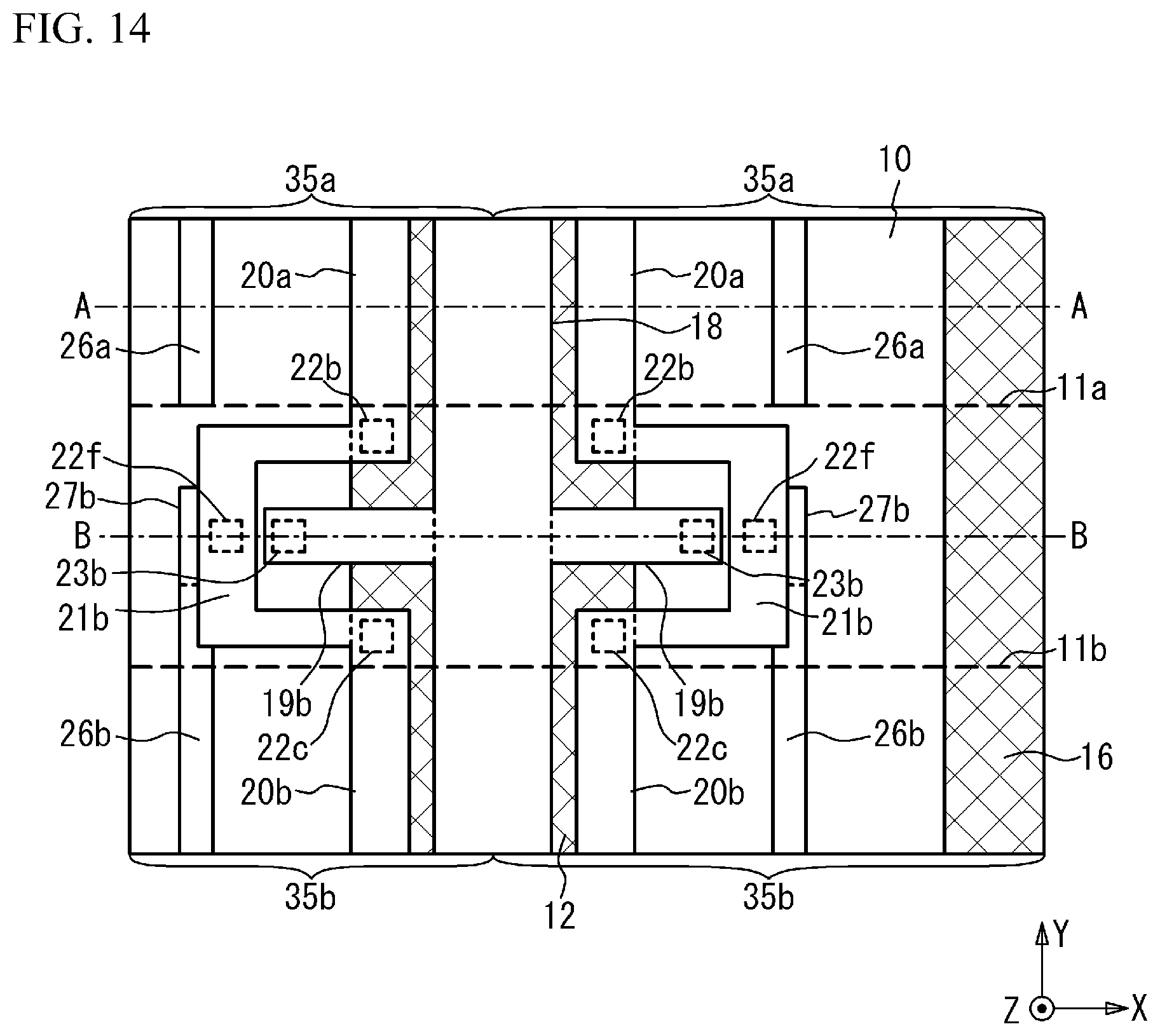 Patent US12622036 Figure 14 – Semiconductor device