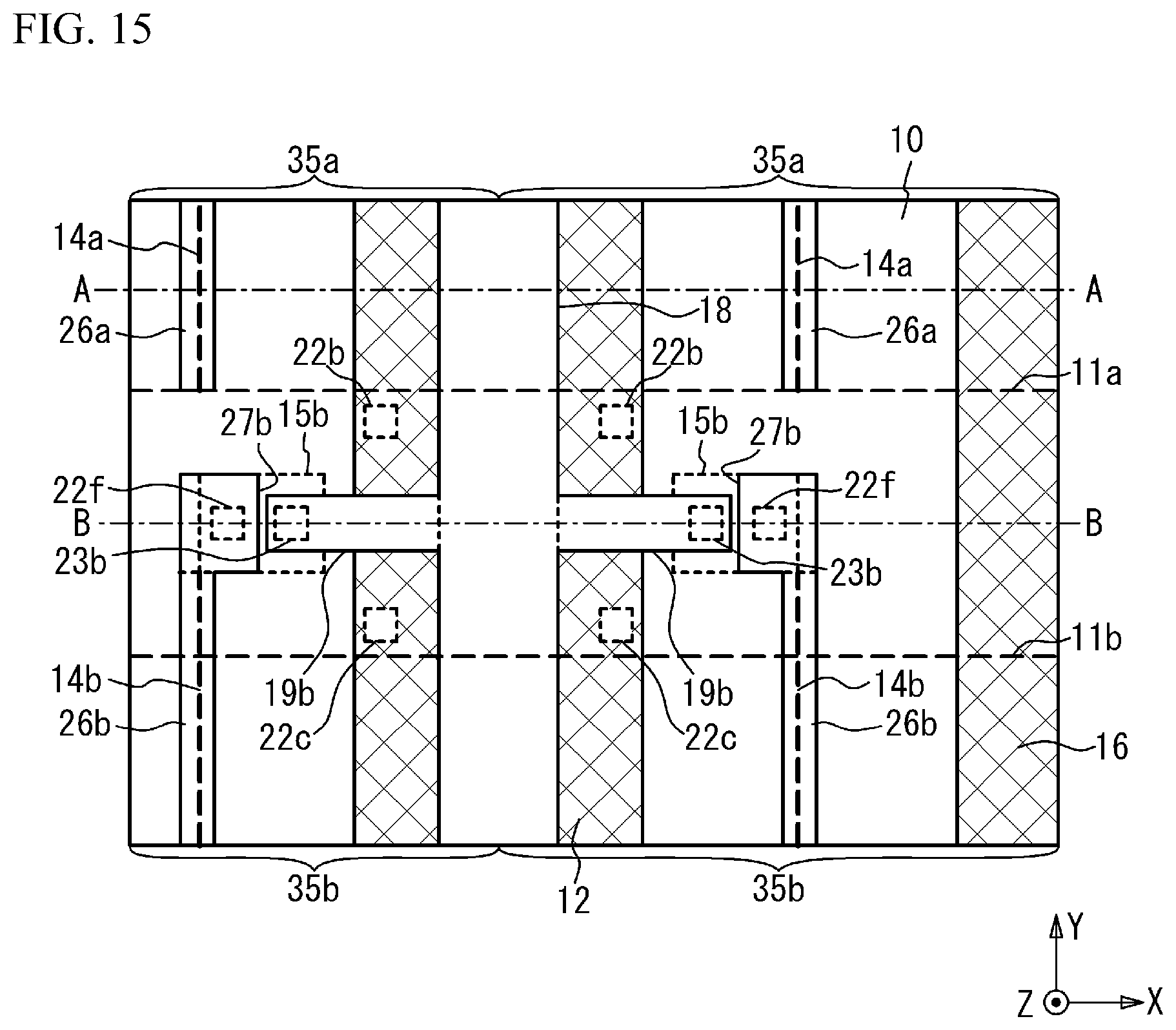 Patent US12622036 Figure 15 – Semiconductor device