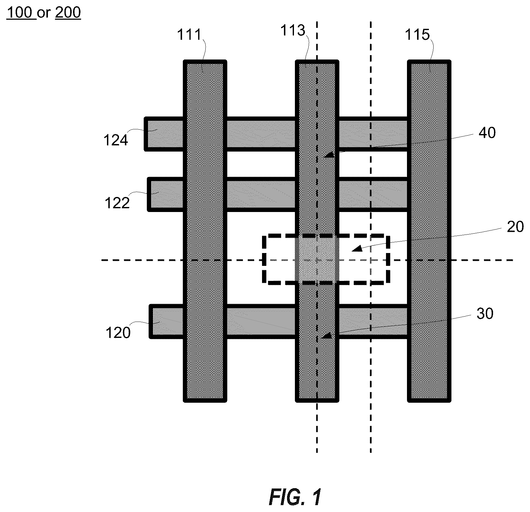 Patent US12622037 Figure 1 – Gate cut subsequent to replacement gate