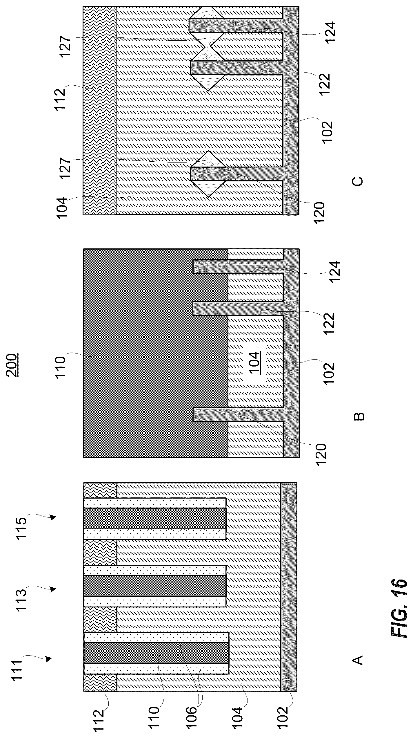 Patent US12622037 Figure 16 – Gate cut subsequent to replacement gate