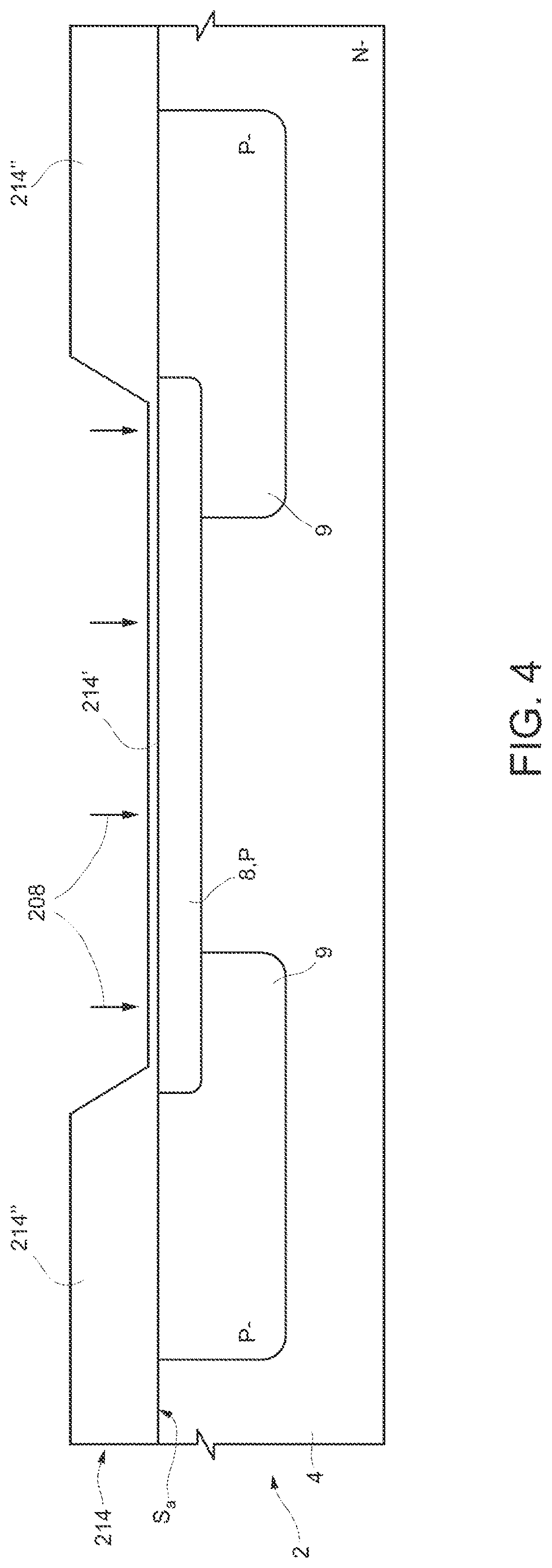 Patent US12622040 Figure 4 – Diode with contact structure including an improved barrier region and related manufacturing process