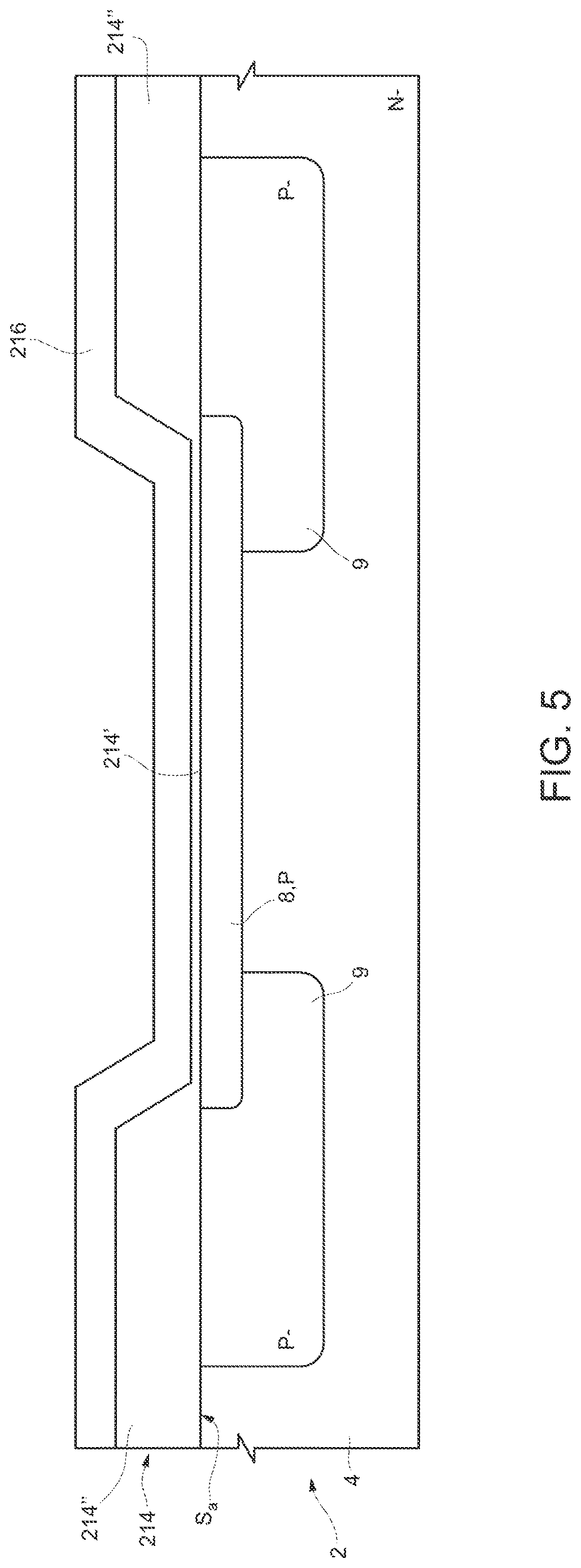 Patent US12622040 Figure 5 – Diode with contact structure including an improved barrier region and related manufacturing process