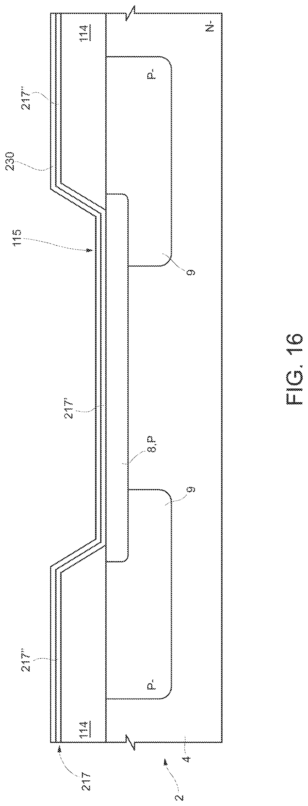 Patent US12622040 Figure 16 – Diode with contact structure including an improved barrier region and related manufacturing process