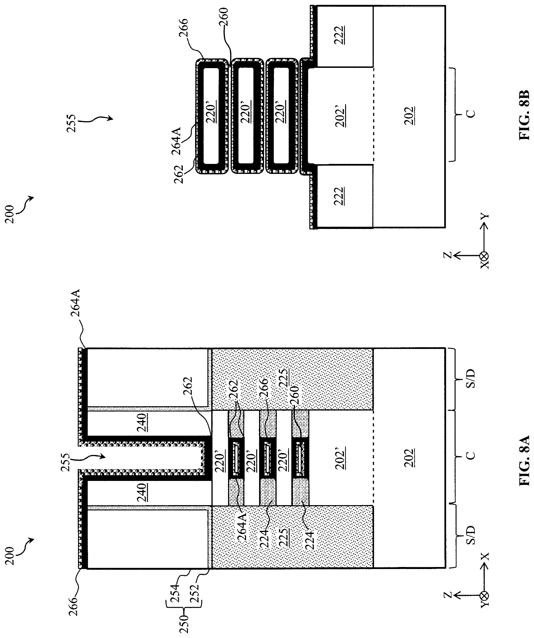 Patent US12622041 Figure 8 – Gate dielectric for gate leakage reduction
