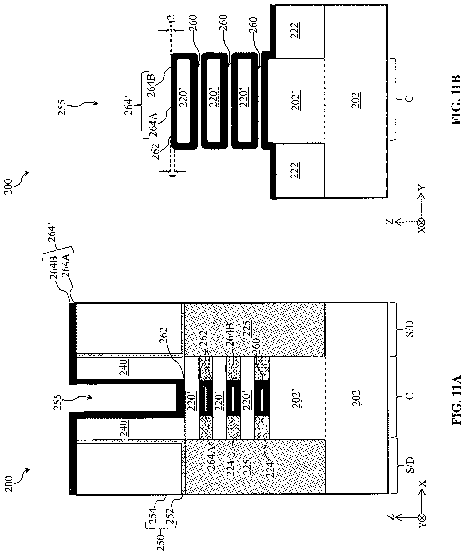 Patent US12622041 Figure 11 – Gate dielectric for gate leakage reduction