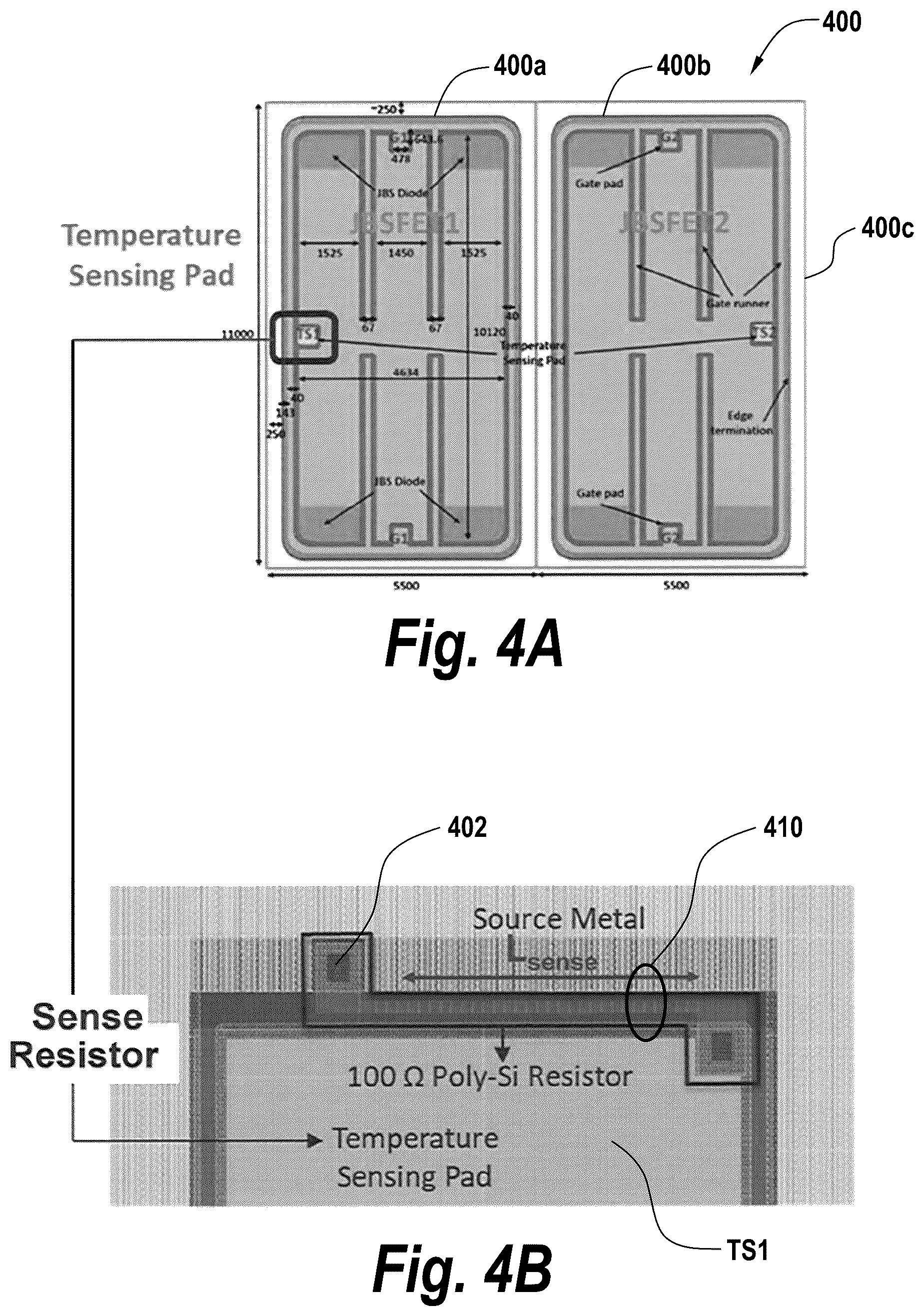 Patent US12622045 Figure 6 – Semiconductor power devices having doped and silicided polysilicon temperature sensors therein